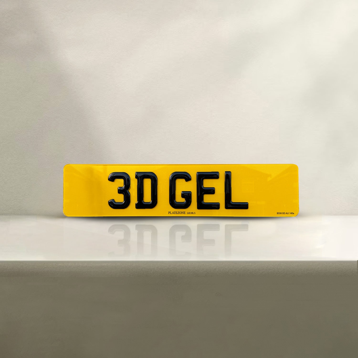3D Gel Number Plate