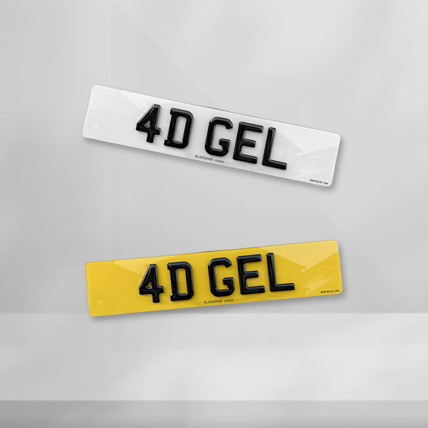 4D Gel Number Plate