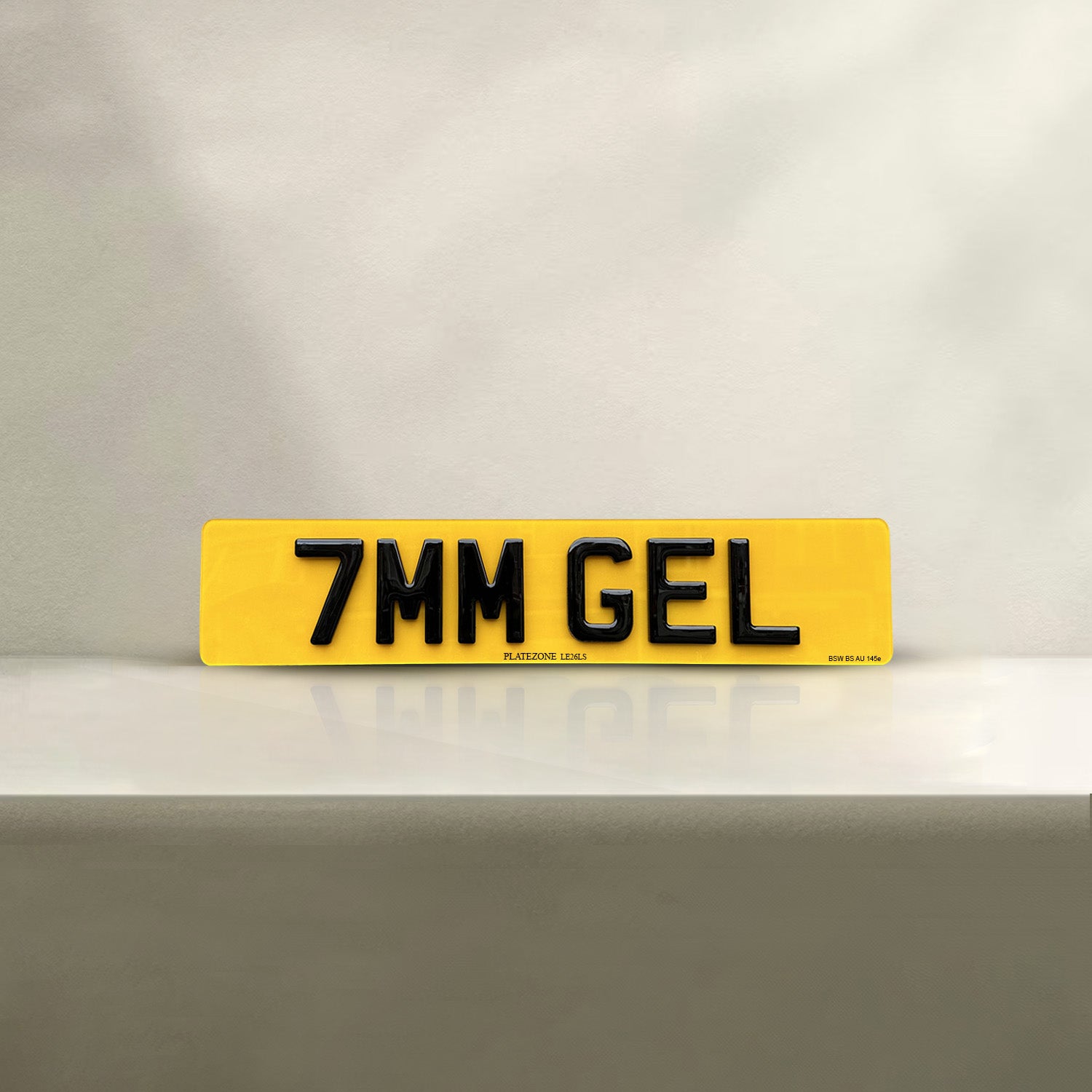 5D 7MM GEL Number Plate