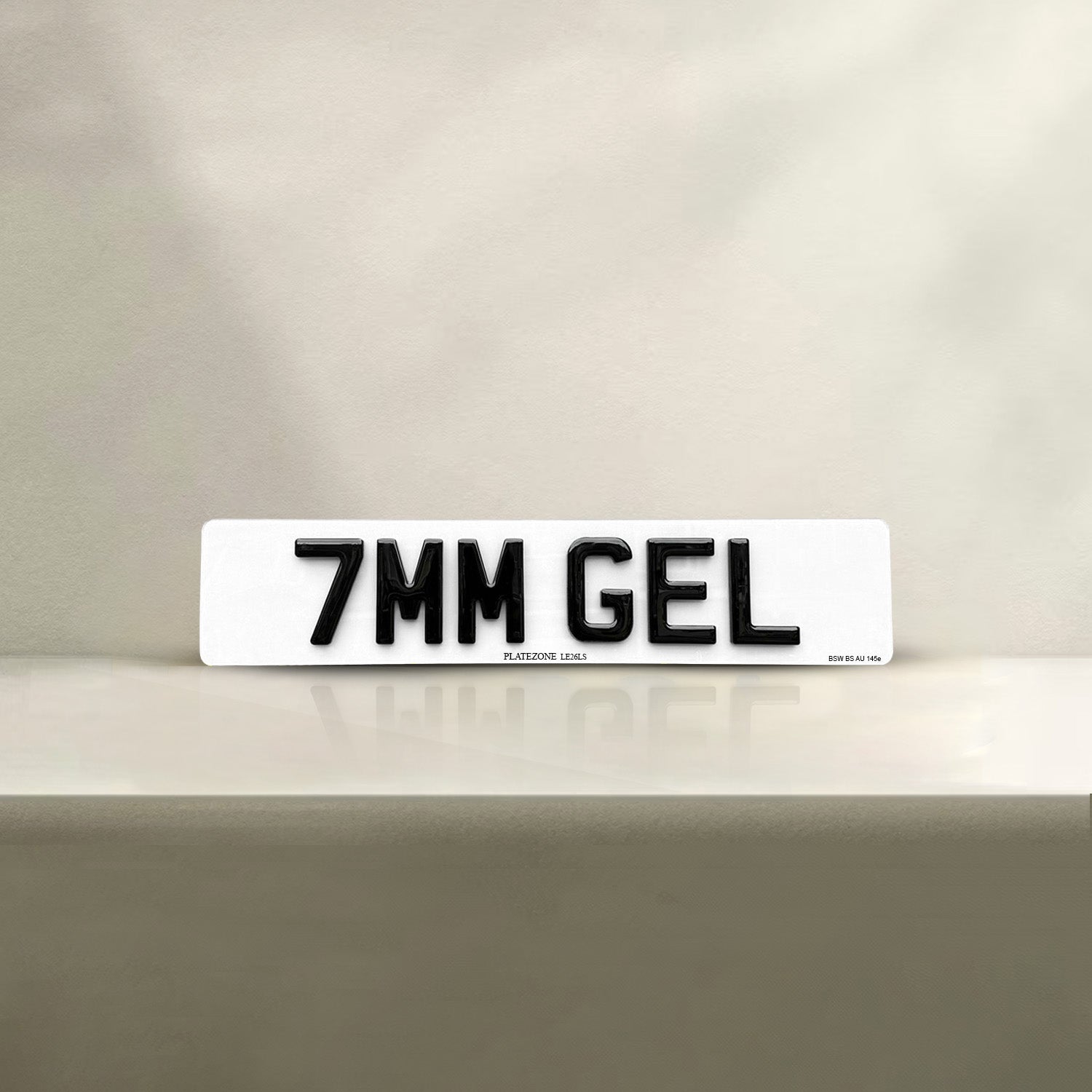 5D 7MM GEL Number Plate