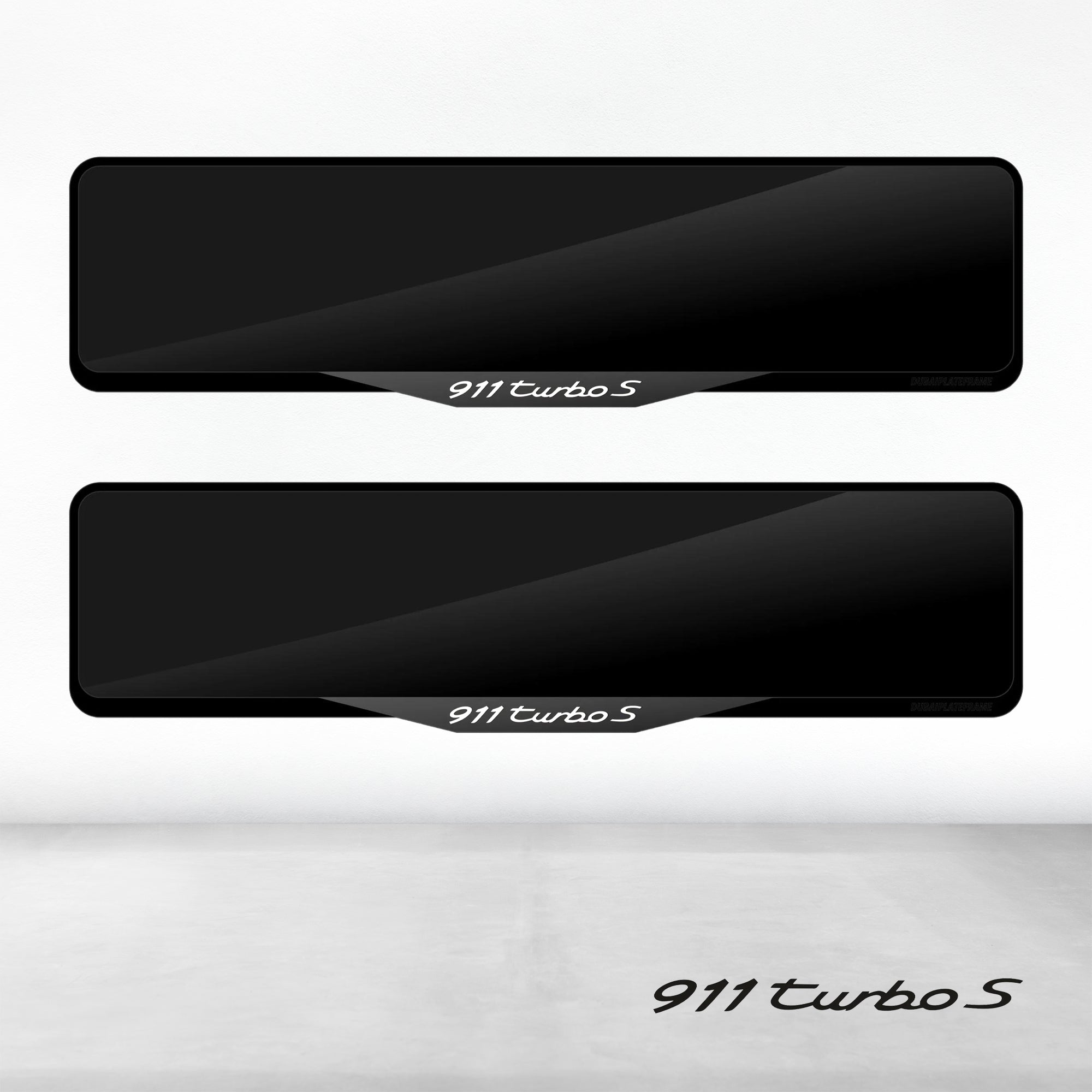 Porsche 911 Turbo S Luxury Signature Plate Holders