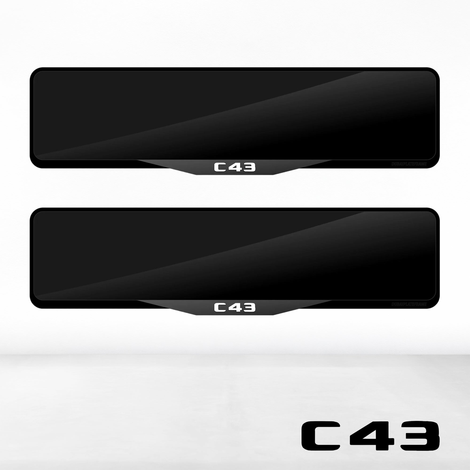 Mercedes C43 Luxury Signature Plate Holders