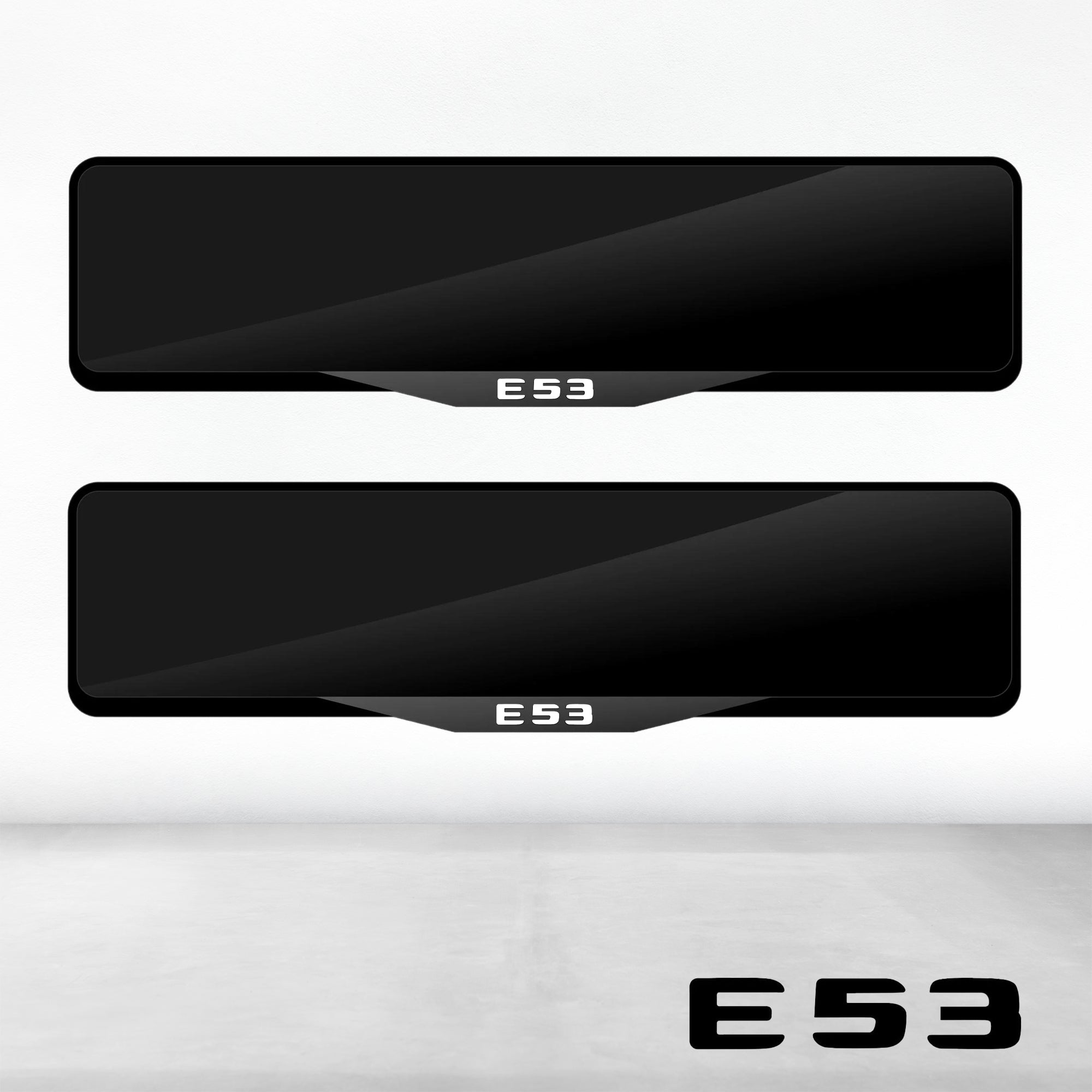 Mercedes E53 Luxury Signature Plate Holders