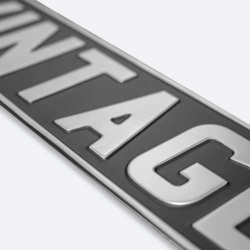 Classic Oblong Metal Number Plate