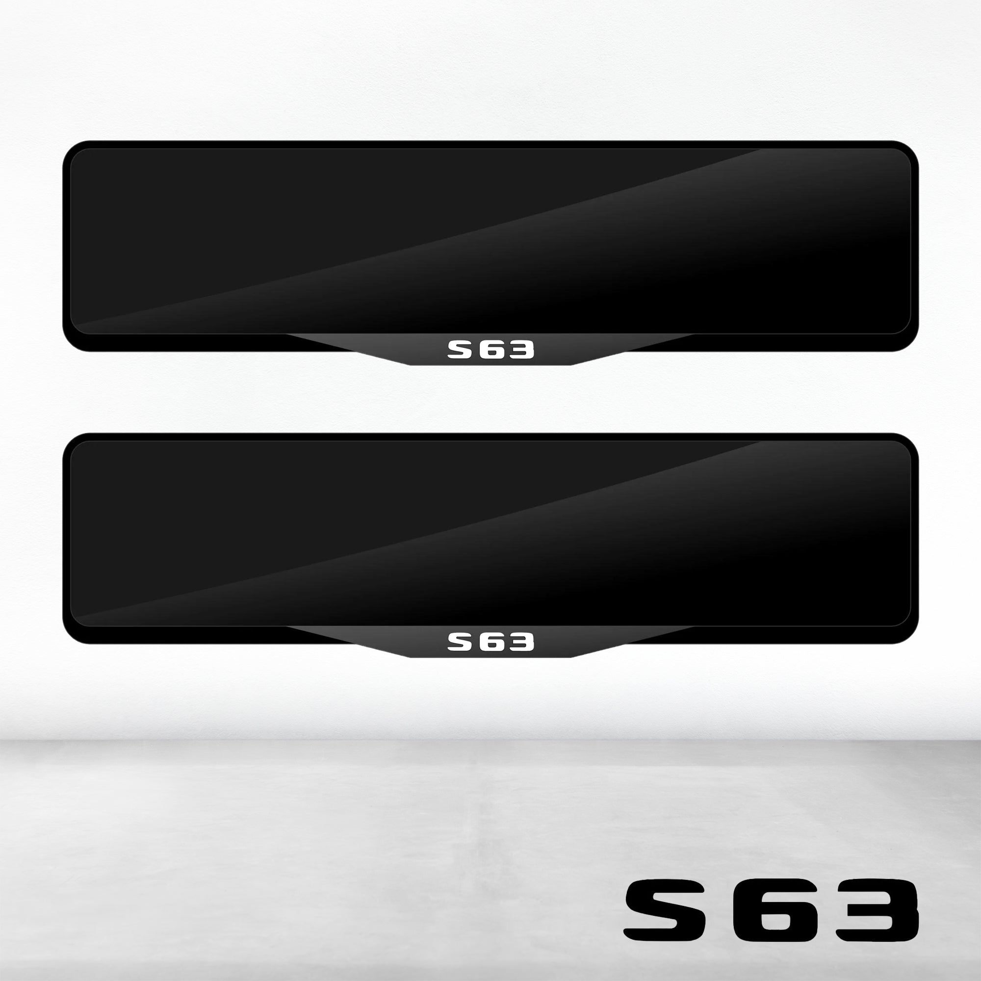 Mercedes S63 Luxury Signature Plate Holders