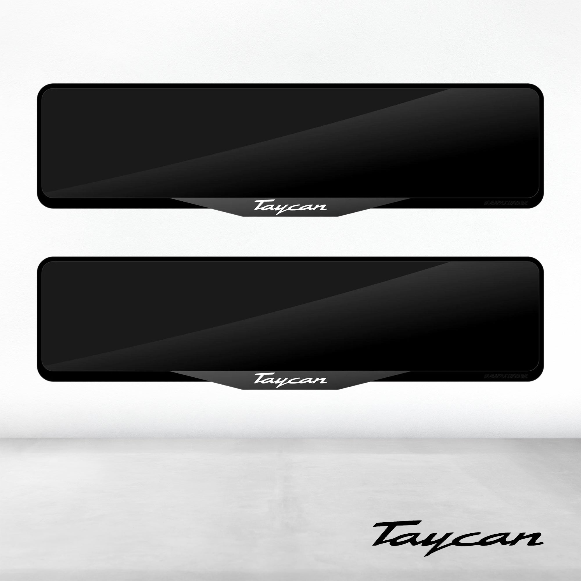 Porsche Taycan Luxury Signature Plate Holders