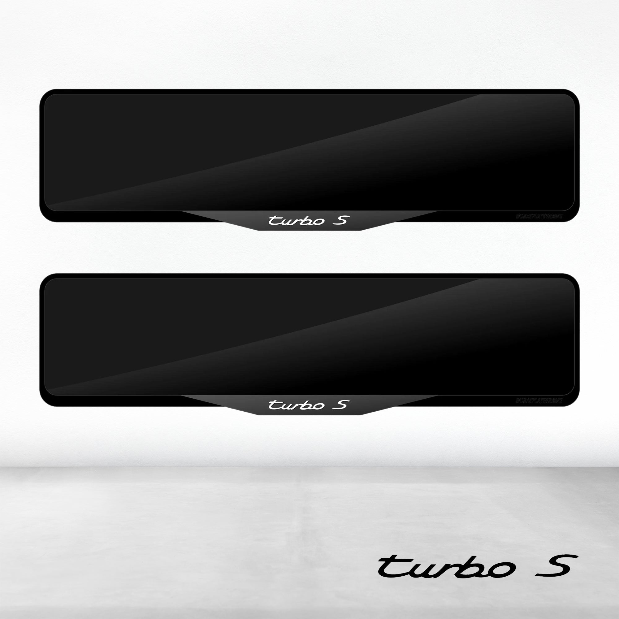 Porsche Turbo S Luxury Signature Plate Holders