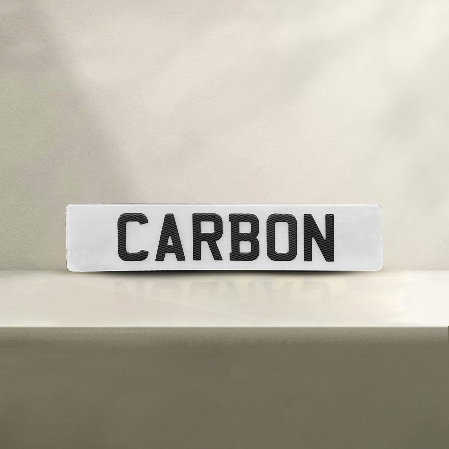 Carbon Fibre Number Plate