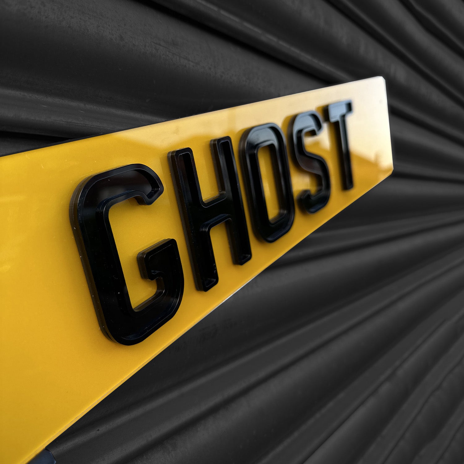 4D Ghost Number Plate