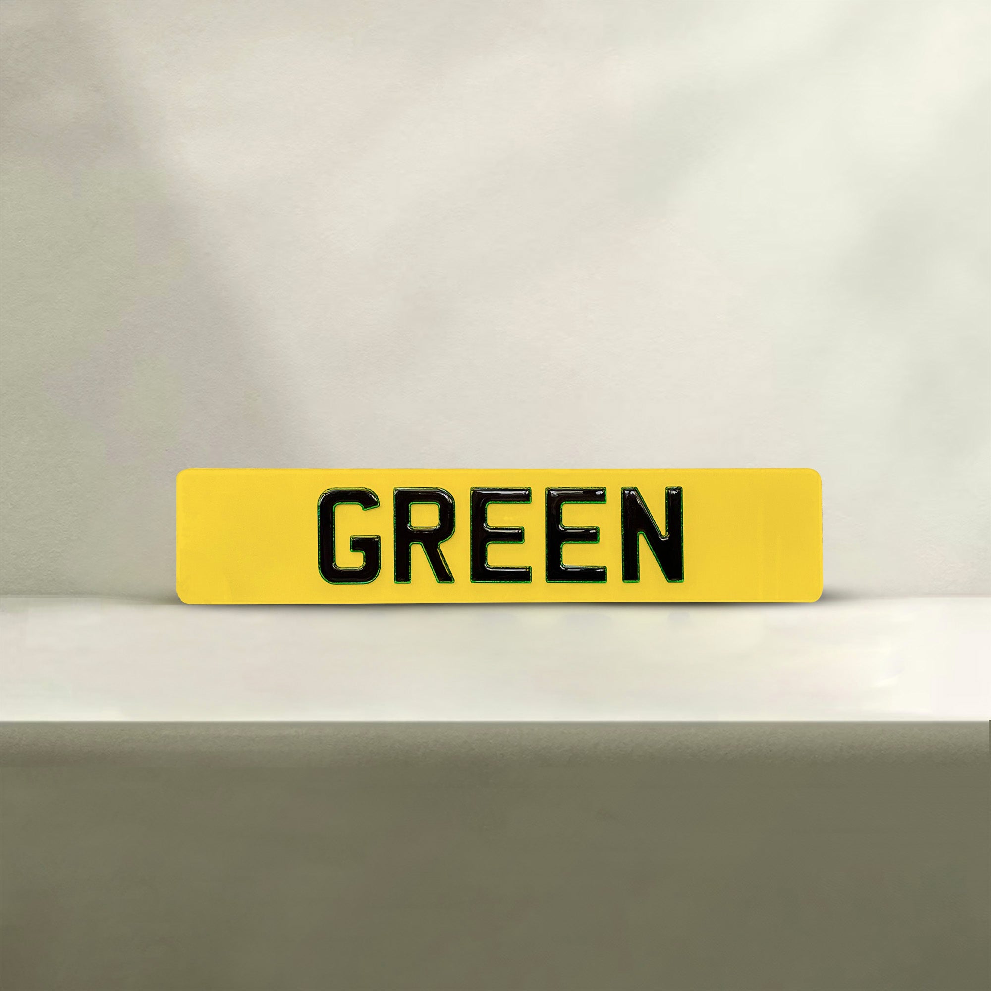 Green Number Plate