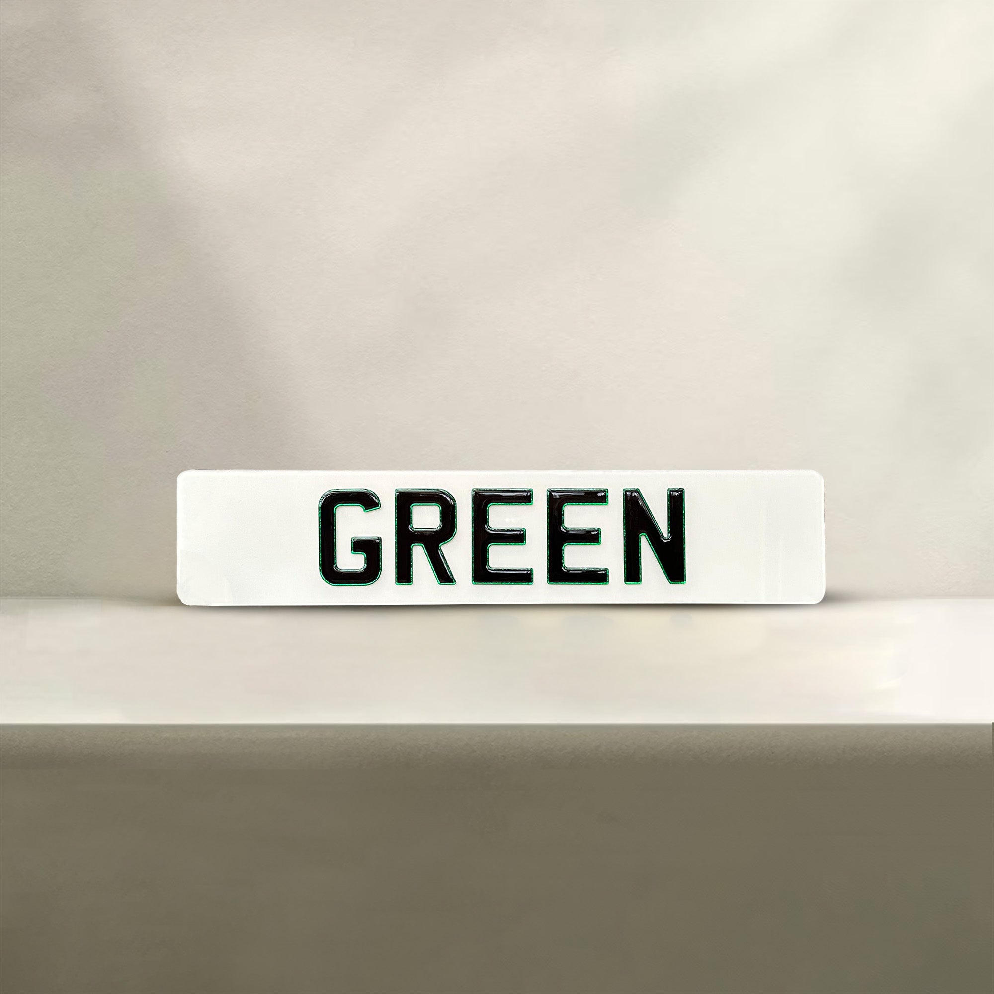 Green Number Plate