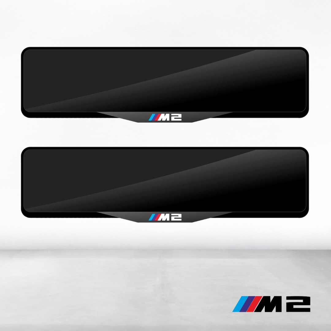 BMW M2 Luxury Signature Plate Holders