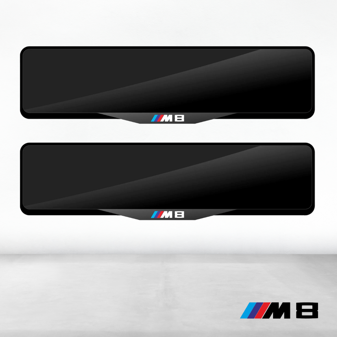 BMW M8 Luxury Signature Plate Holders