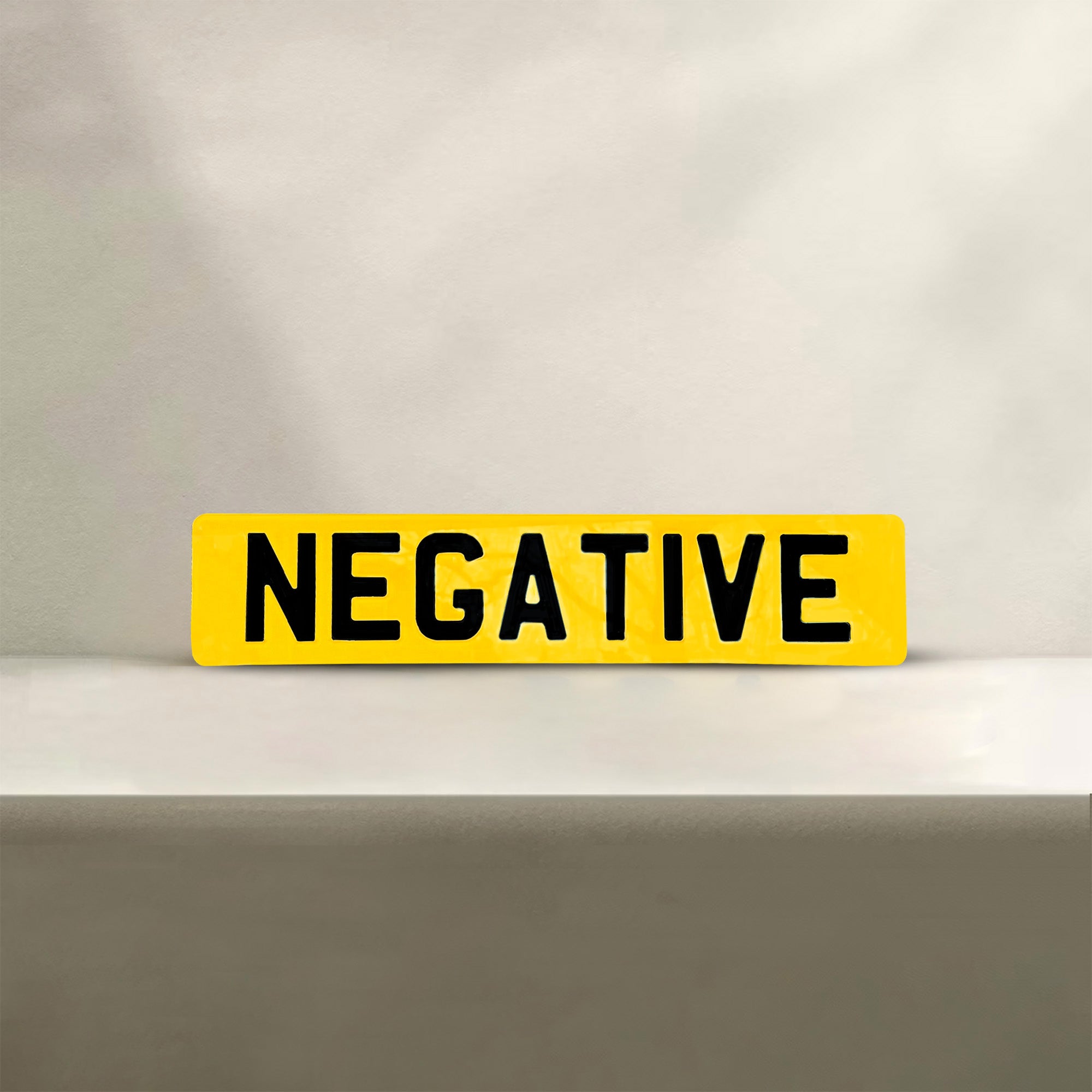 Negative Number Plate
