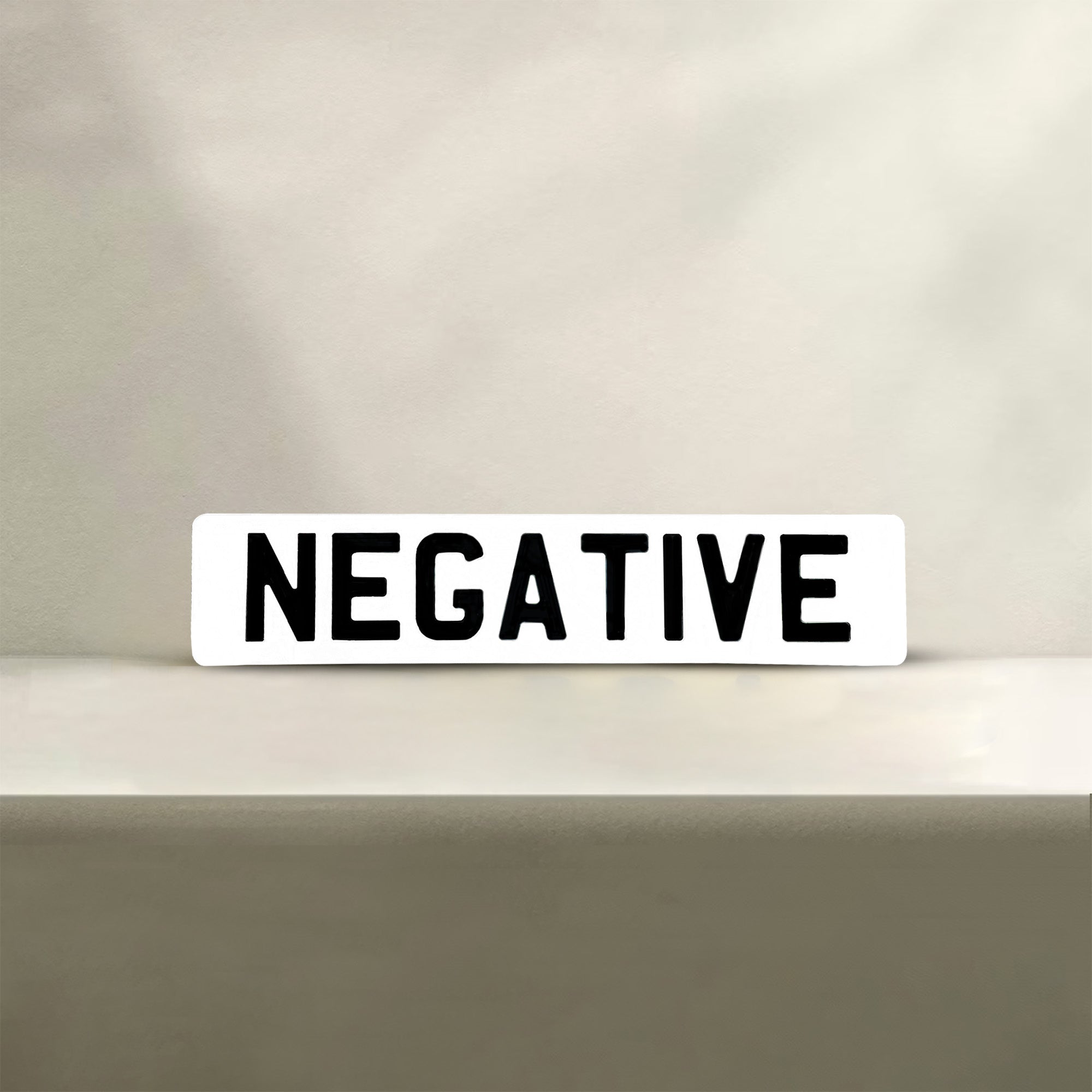 Negative Number Plate