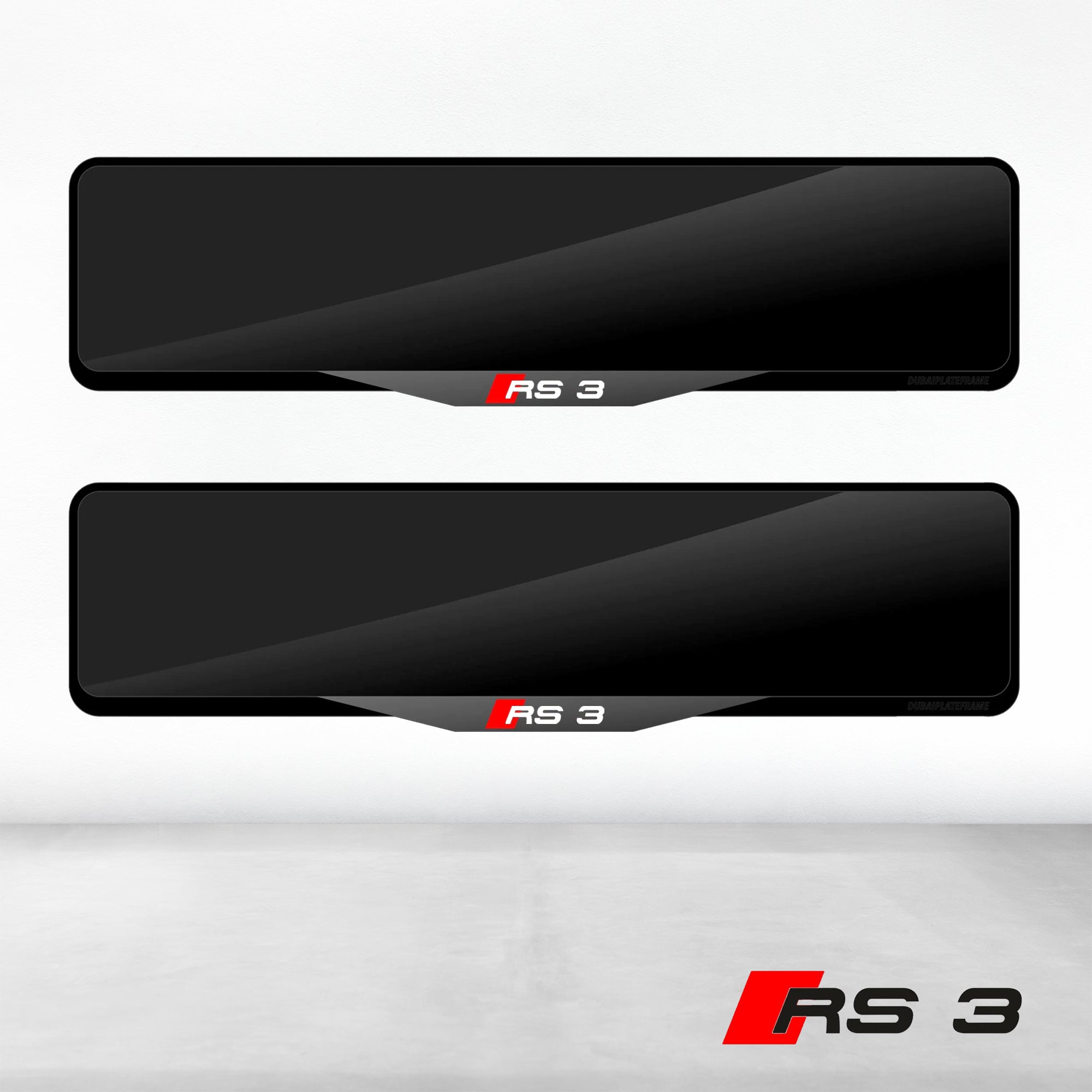 Audi RS3 Luxury Signature Plate Holders