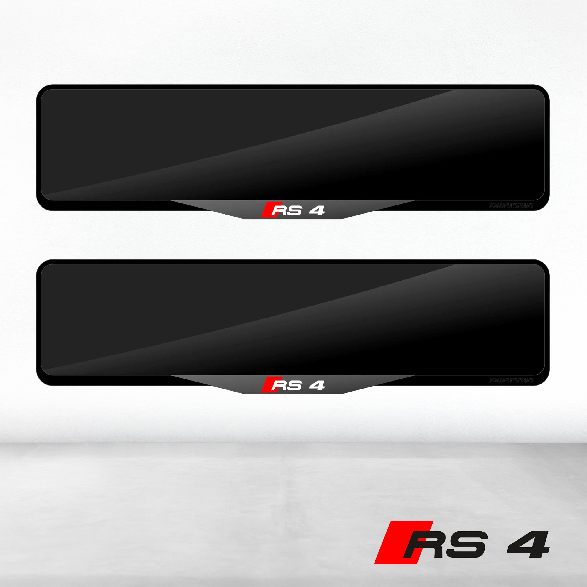Audi RS4 Luxury Signature Plate Holders