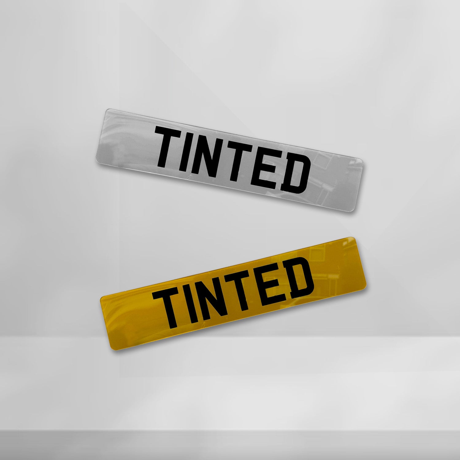 Tinted Number Plate
