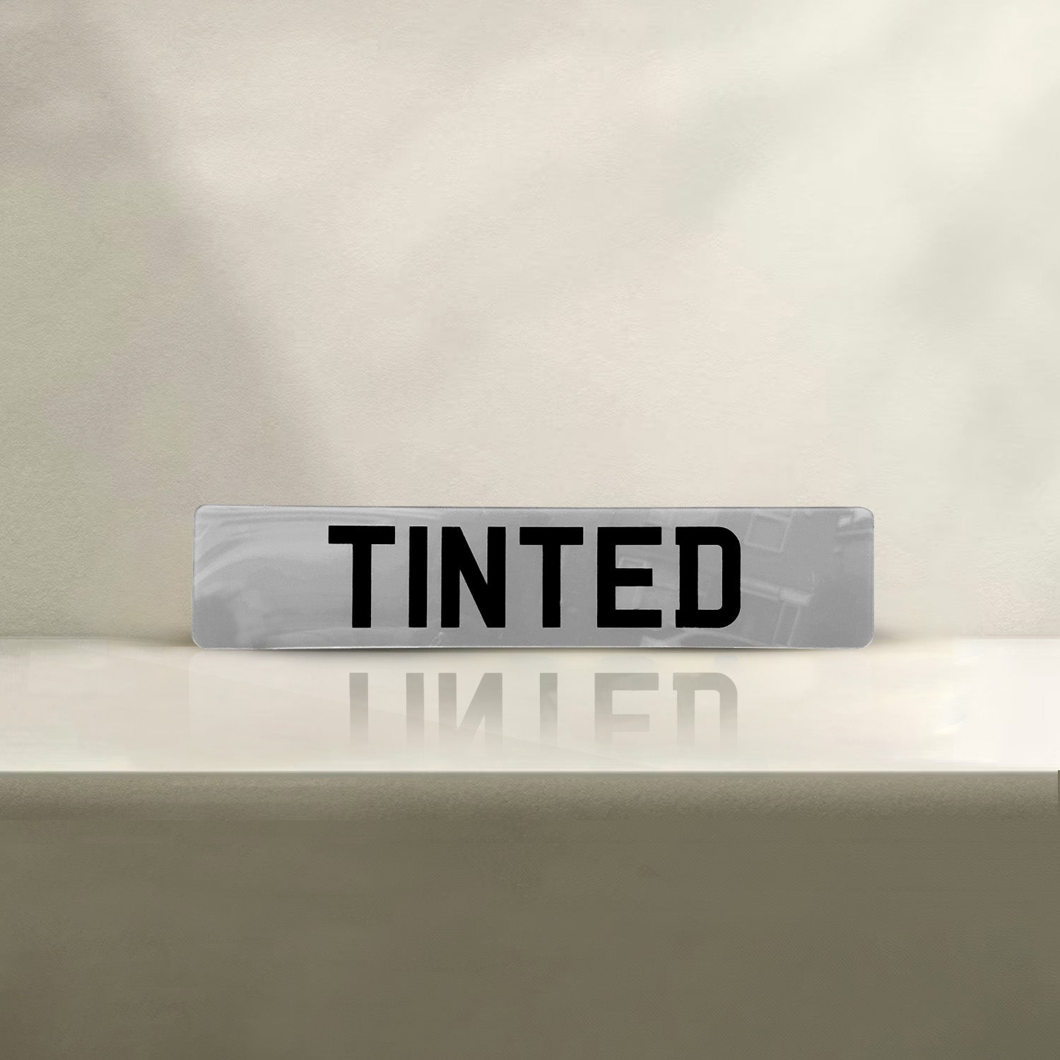 Tinted Number Plate