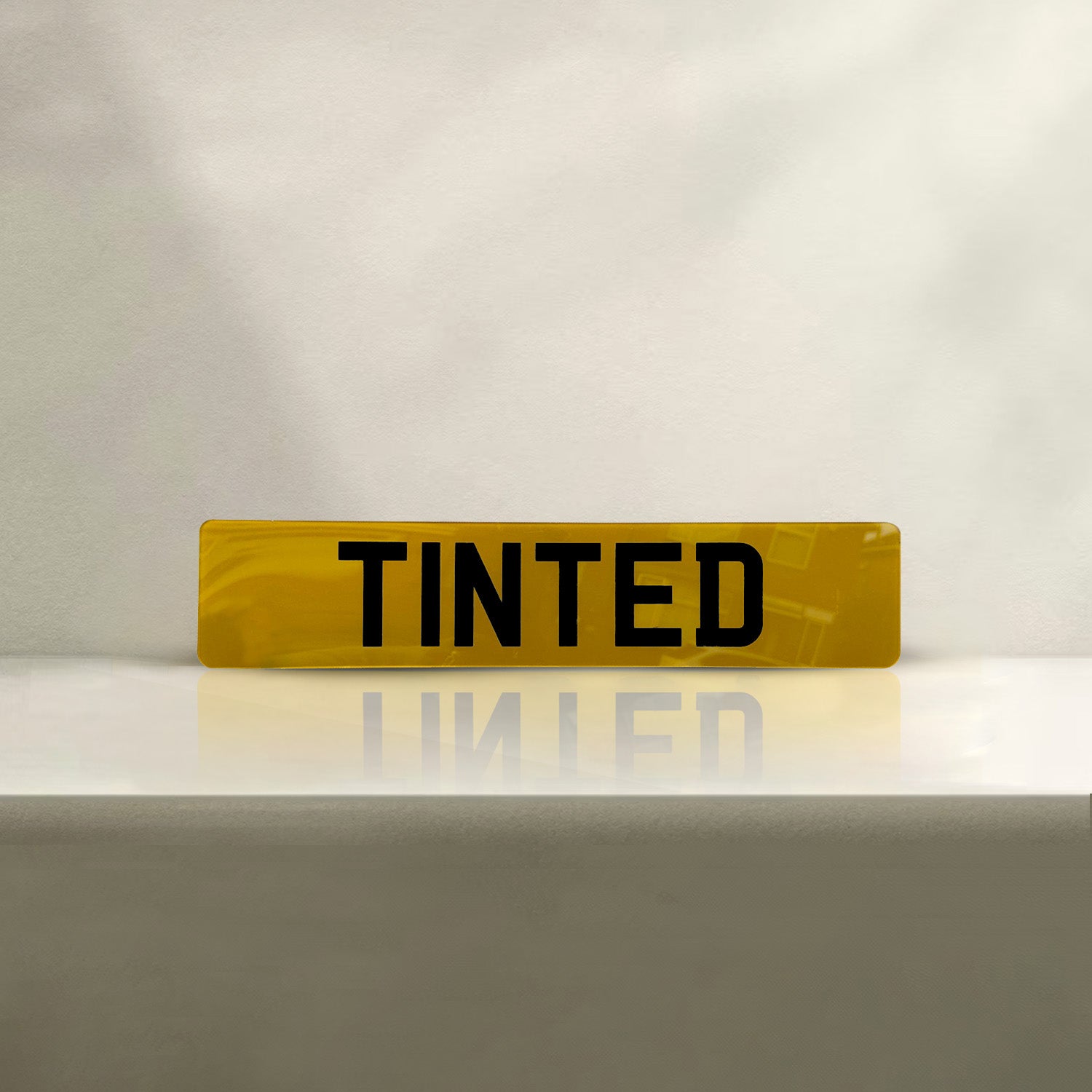 Tinted Number Plate
