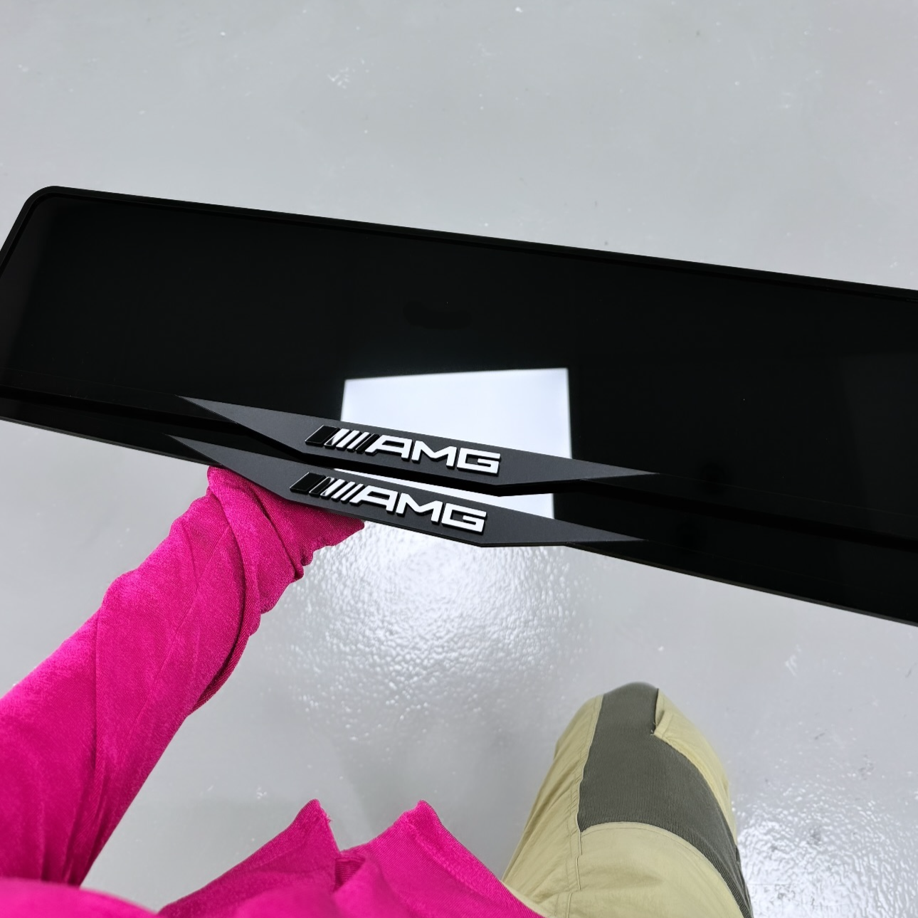 Mercedes AMG Luxury Signature Plate Holders