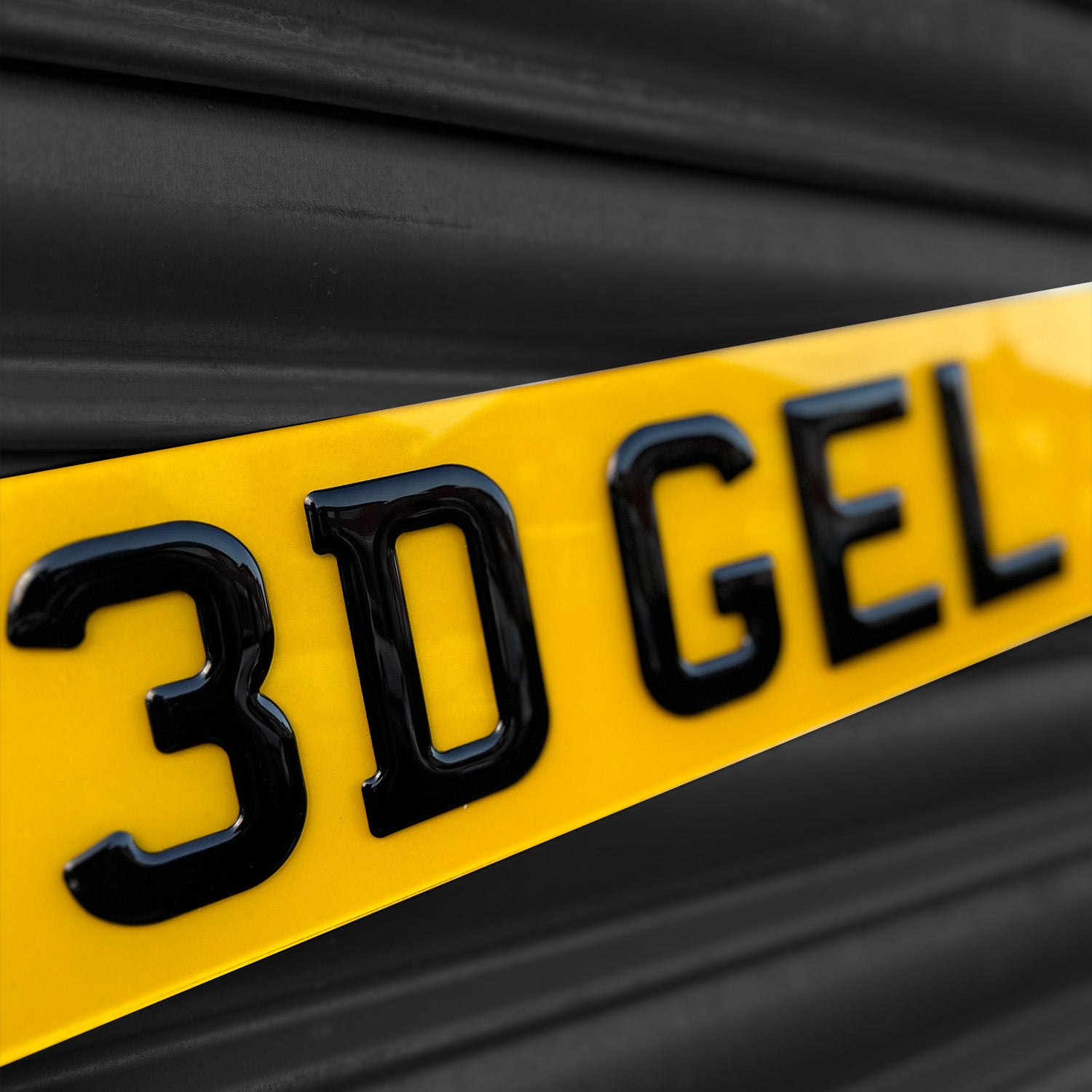 3D Gel Number Plate