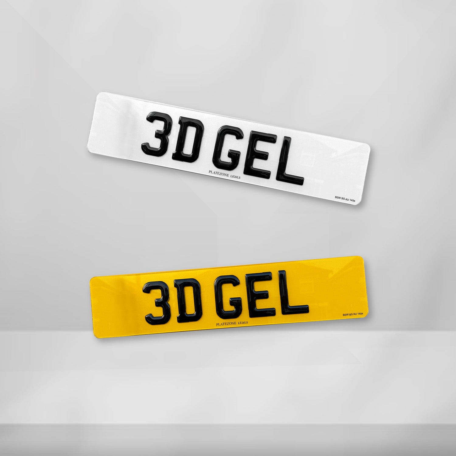 3D Gel Number Plate