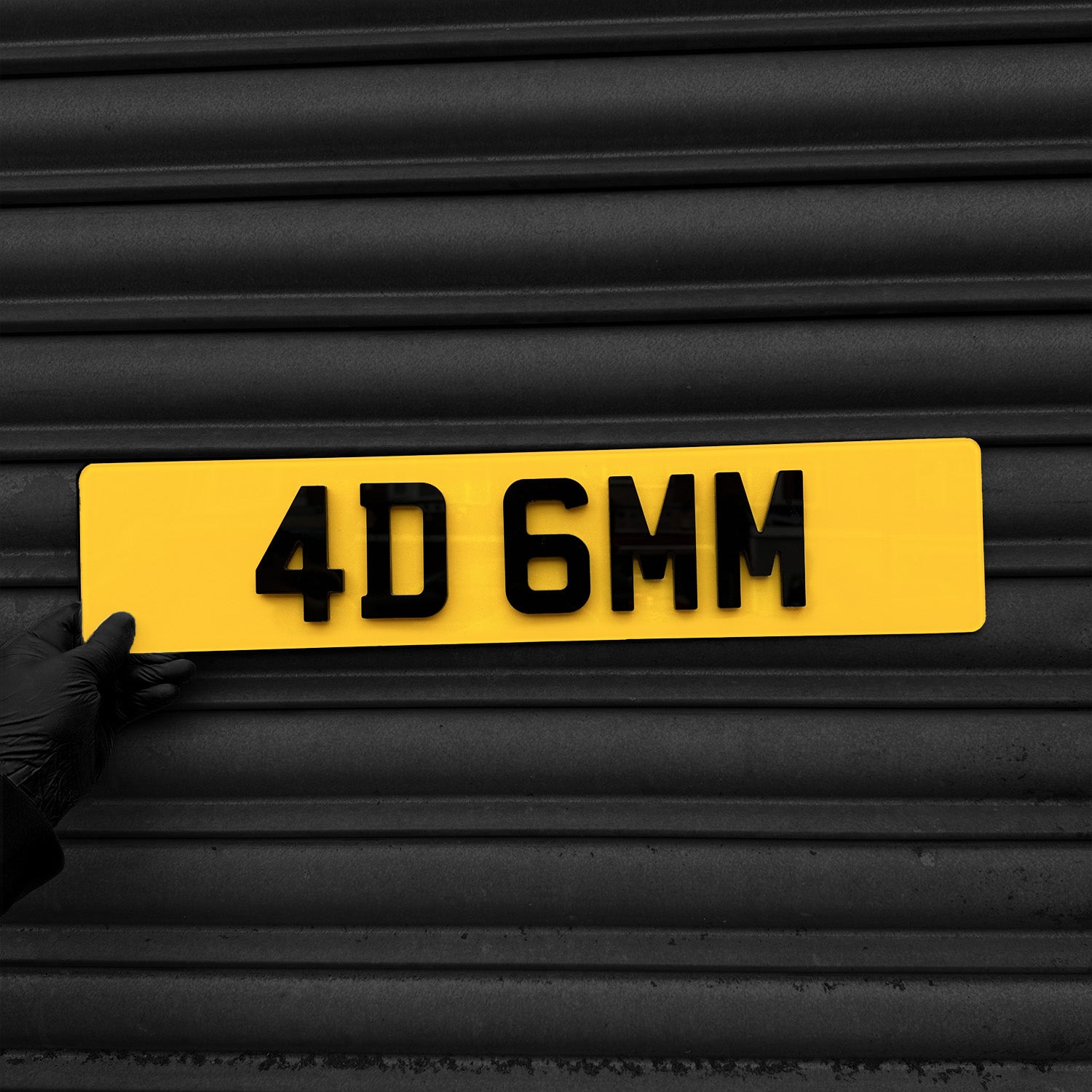 4D Laser Cut 6MM Number Plate