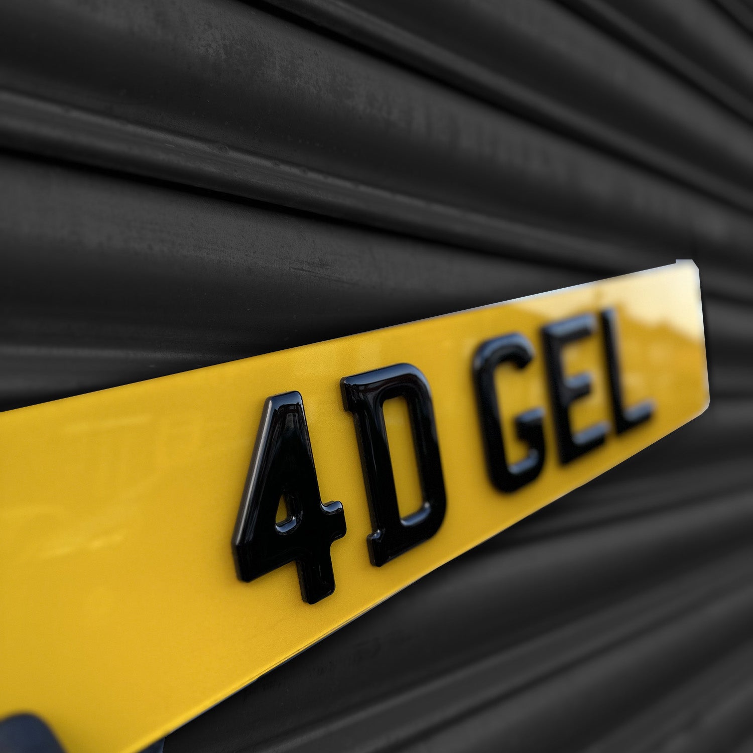 4D Gel Number Plate