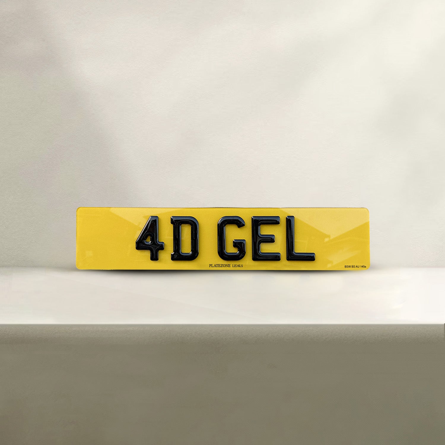 4D Gel Number Plate
