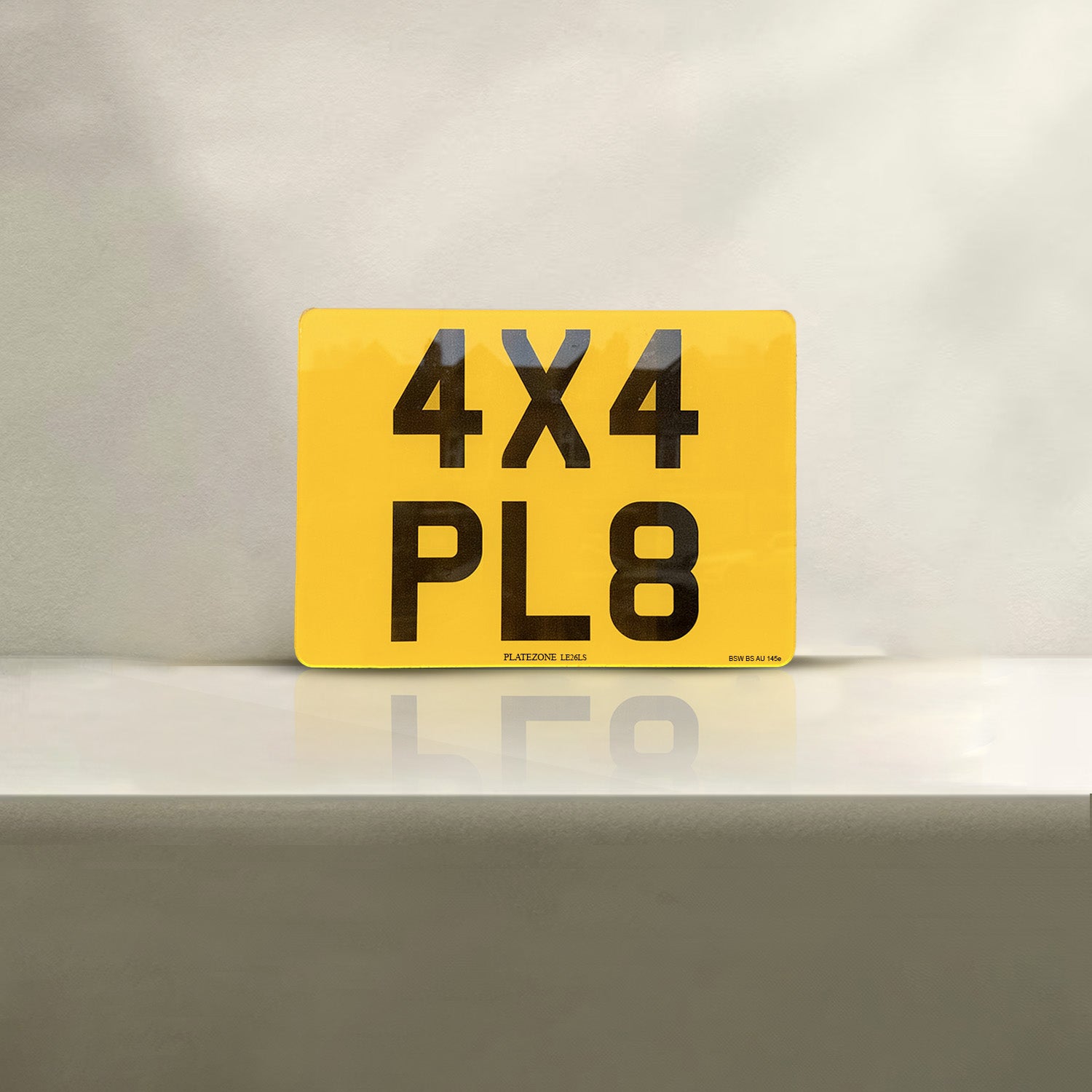 4x4 Number Plate