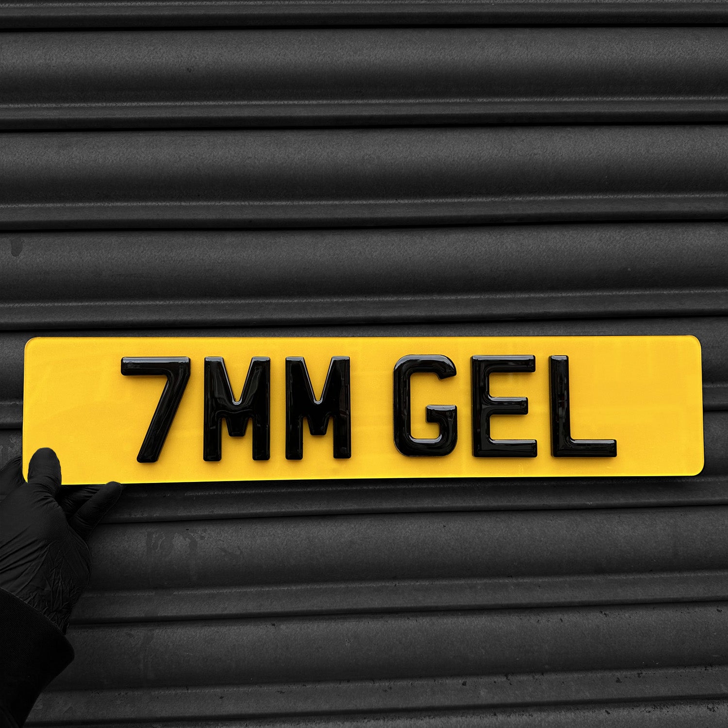 4D Gel 7MM Number Plate