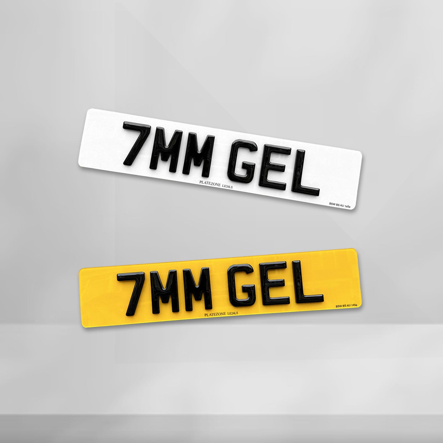 4D Gel 7MM Number Plate