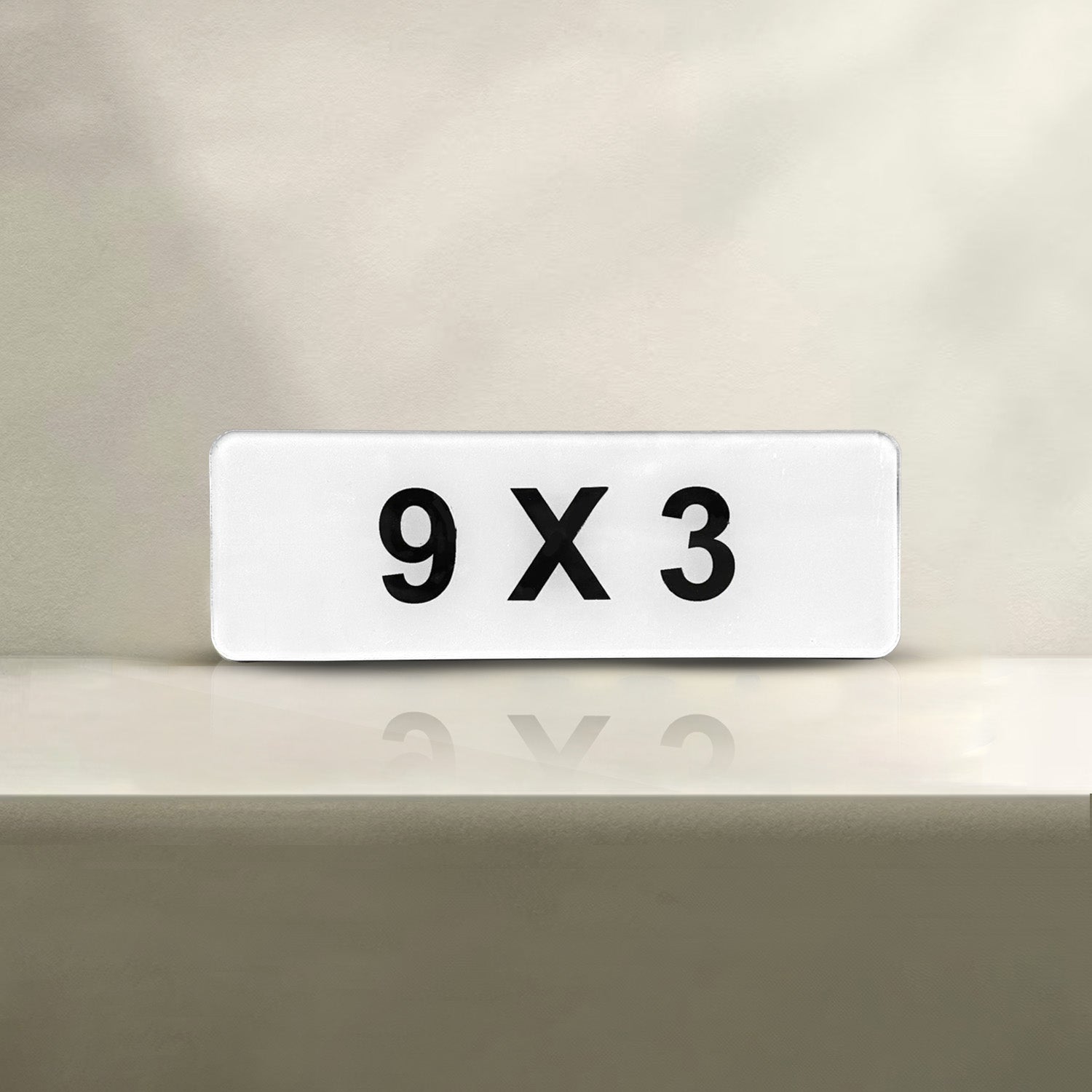 Bike Number Plate (9x3)
