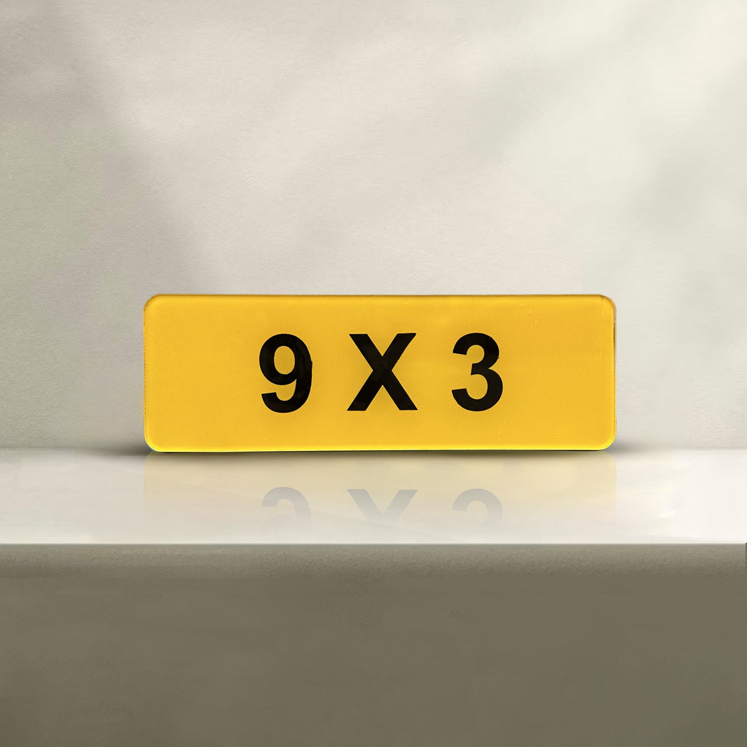 Bike Number Plate (9x3)