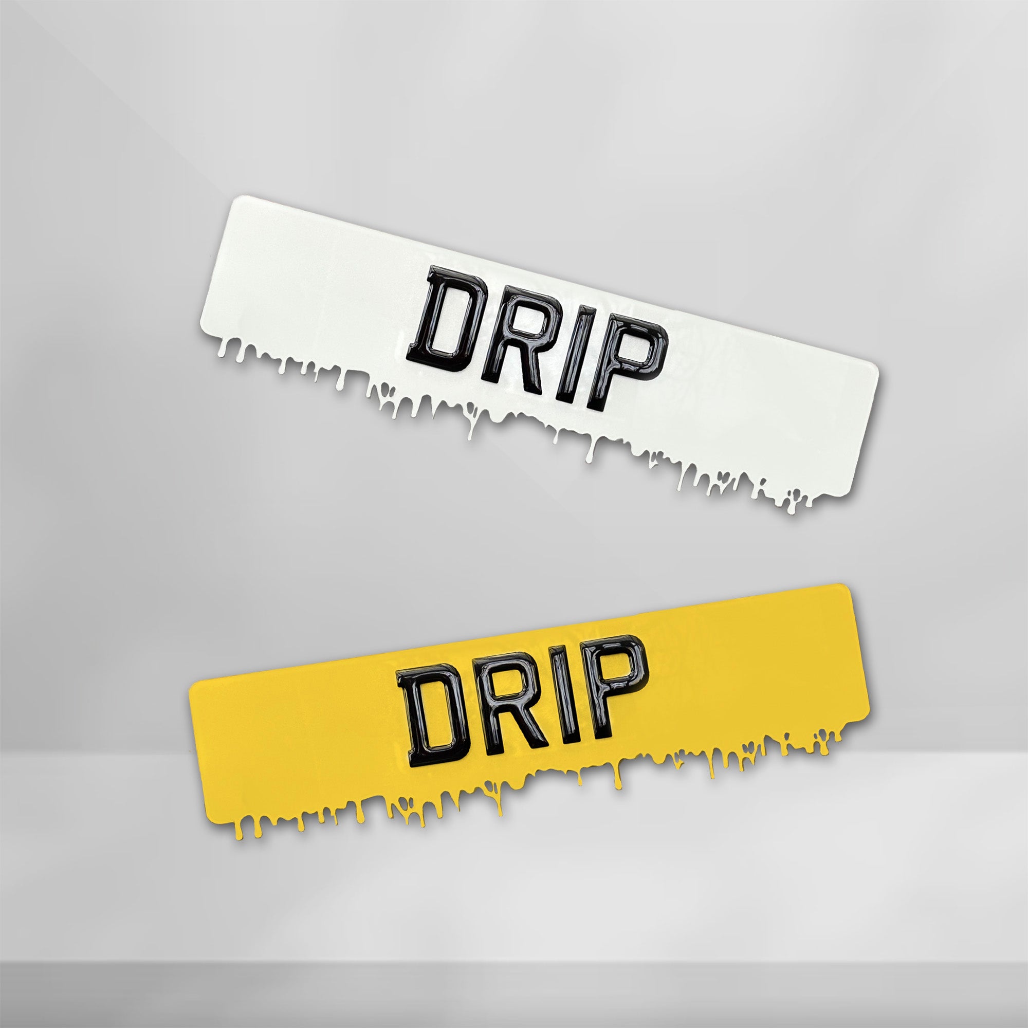 Drip Number Plate