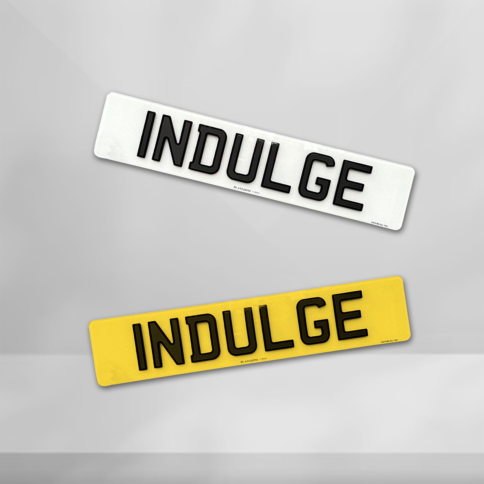 Indulge Number Plate