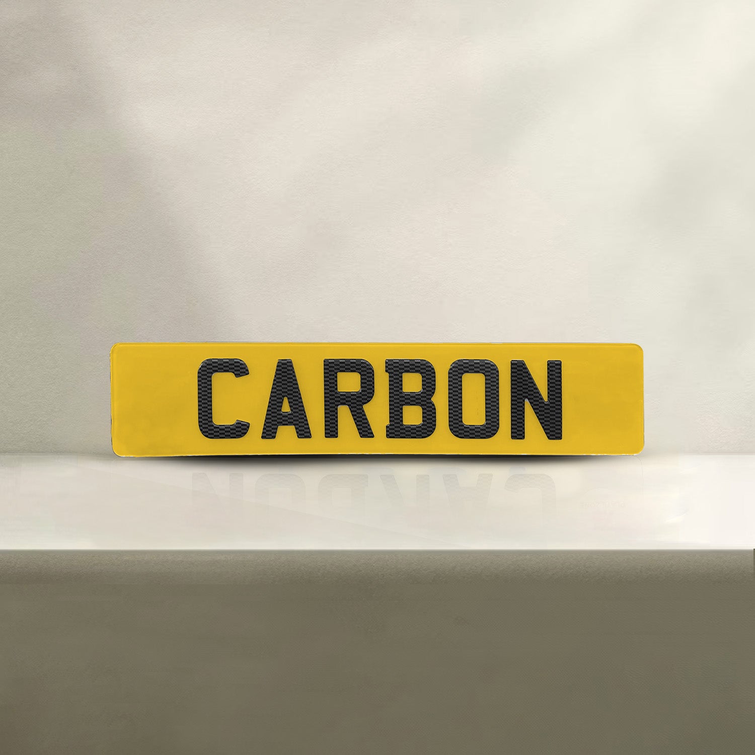 Carbon Fibre Number Plate