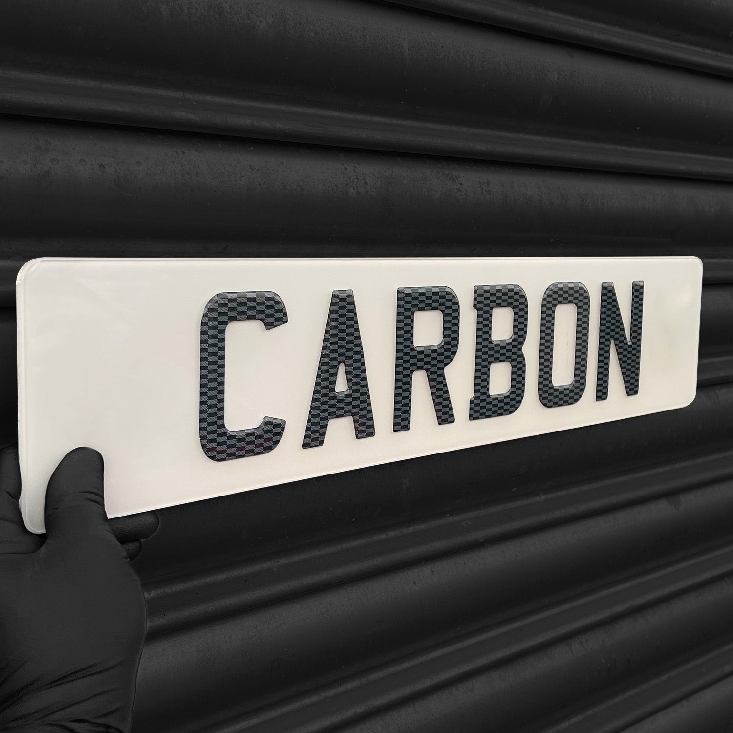 Carbon Fibre Number Plate