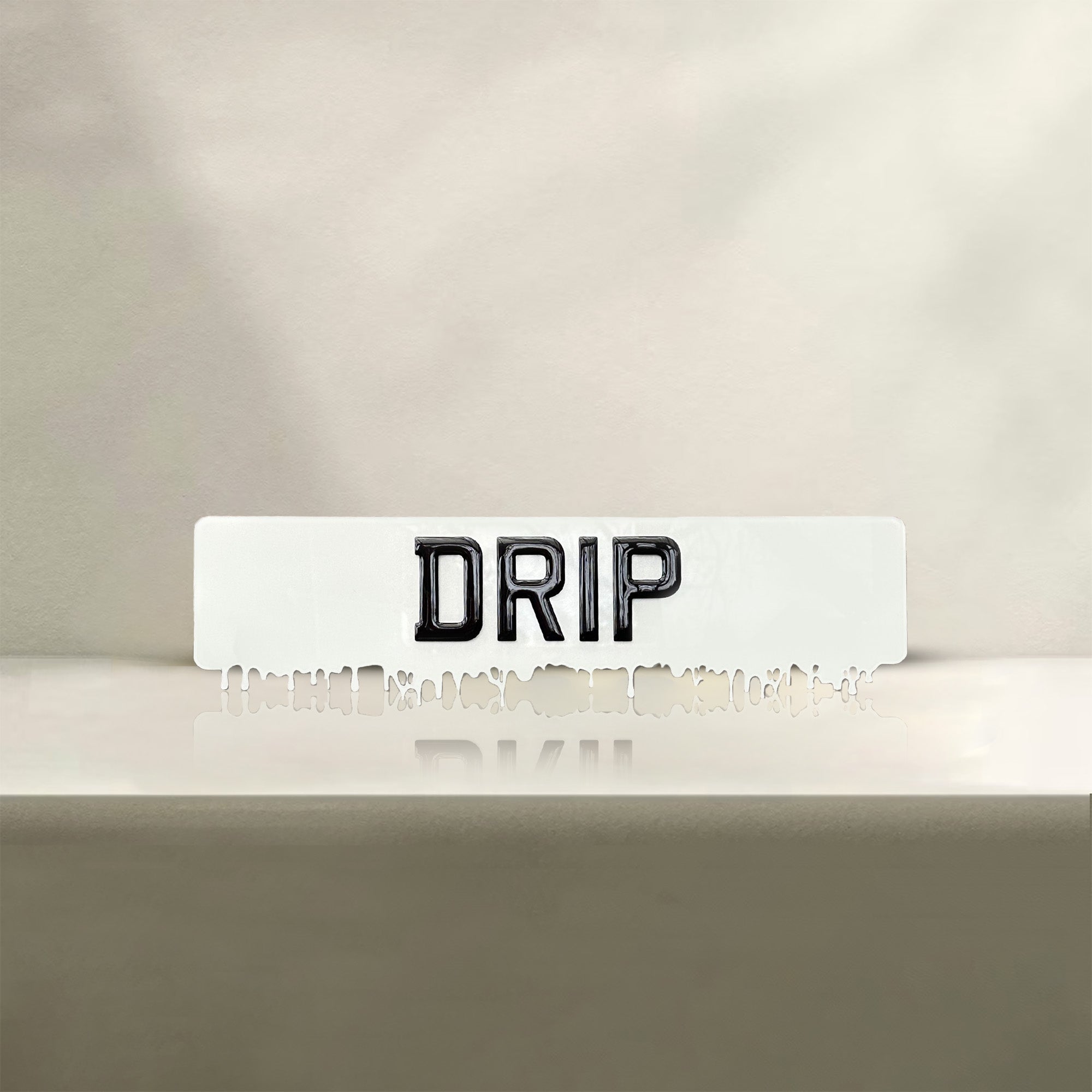 Drip Number Plate