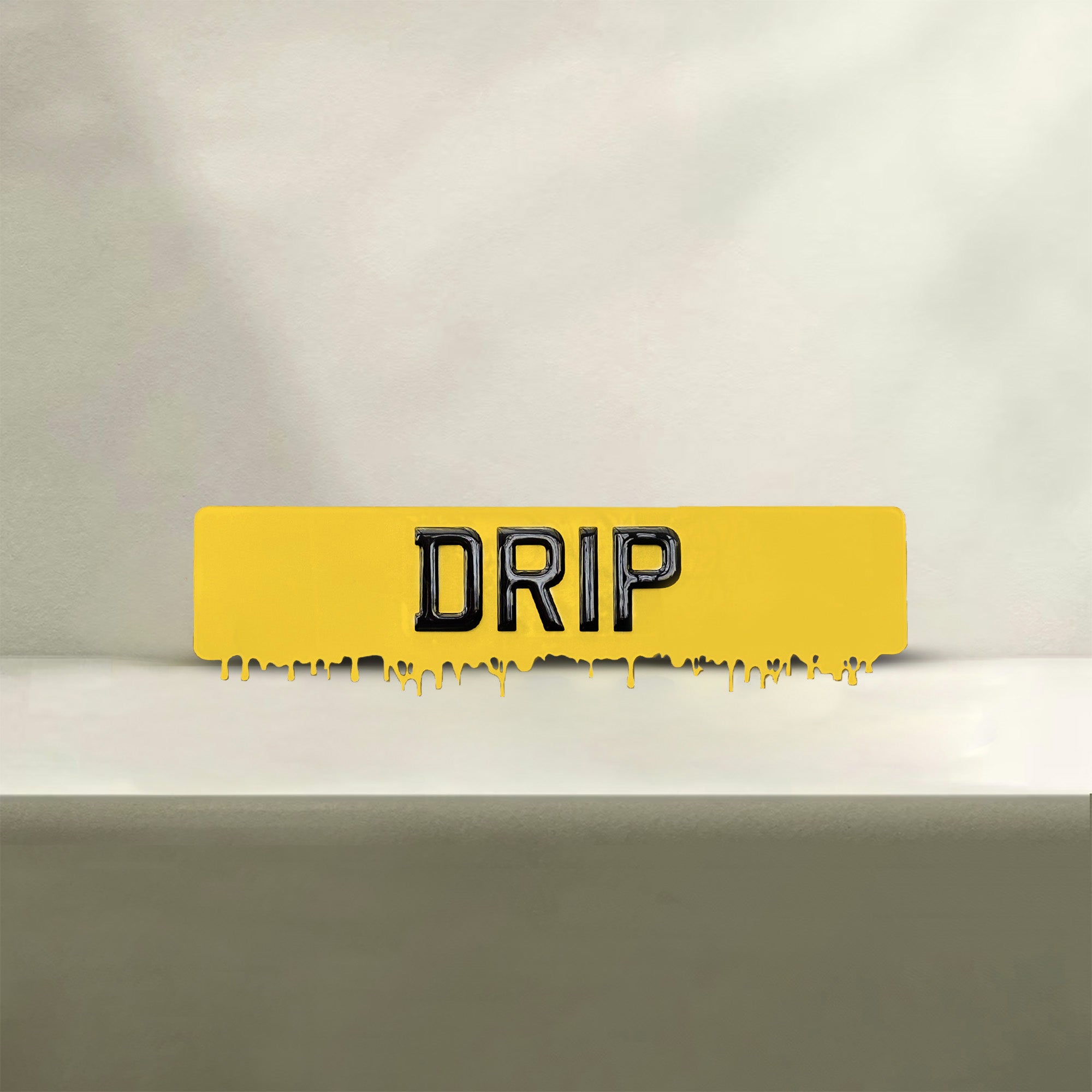 Drip Number Plate