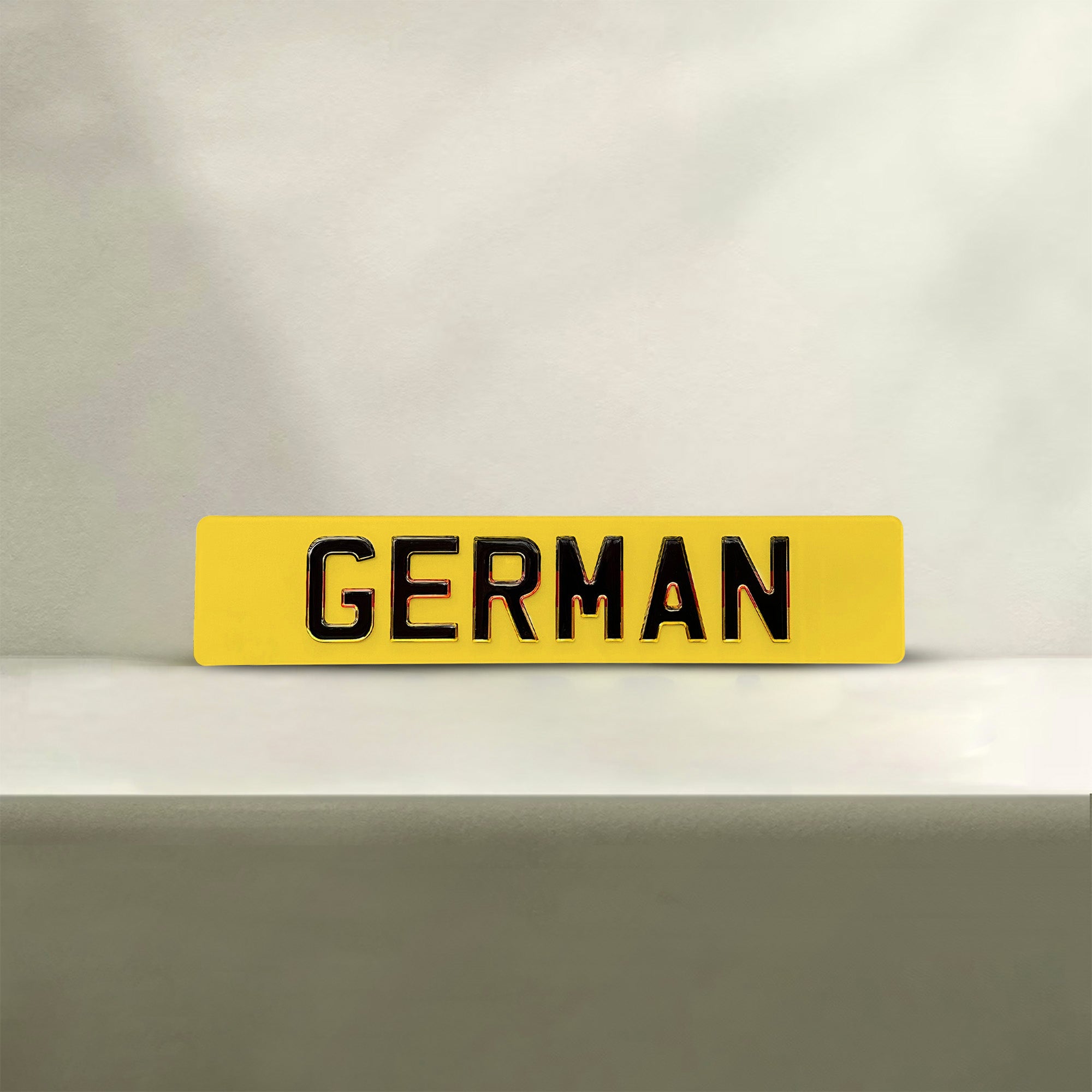 German Number Plate