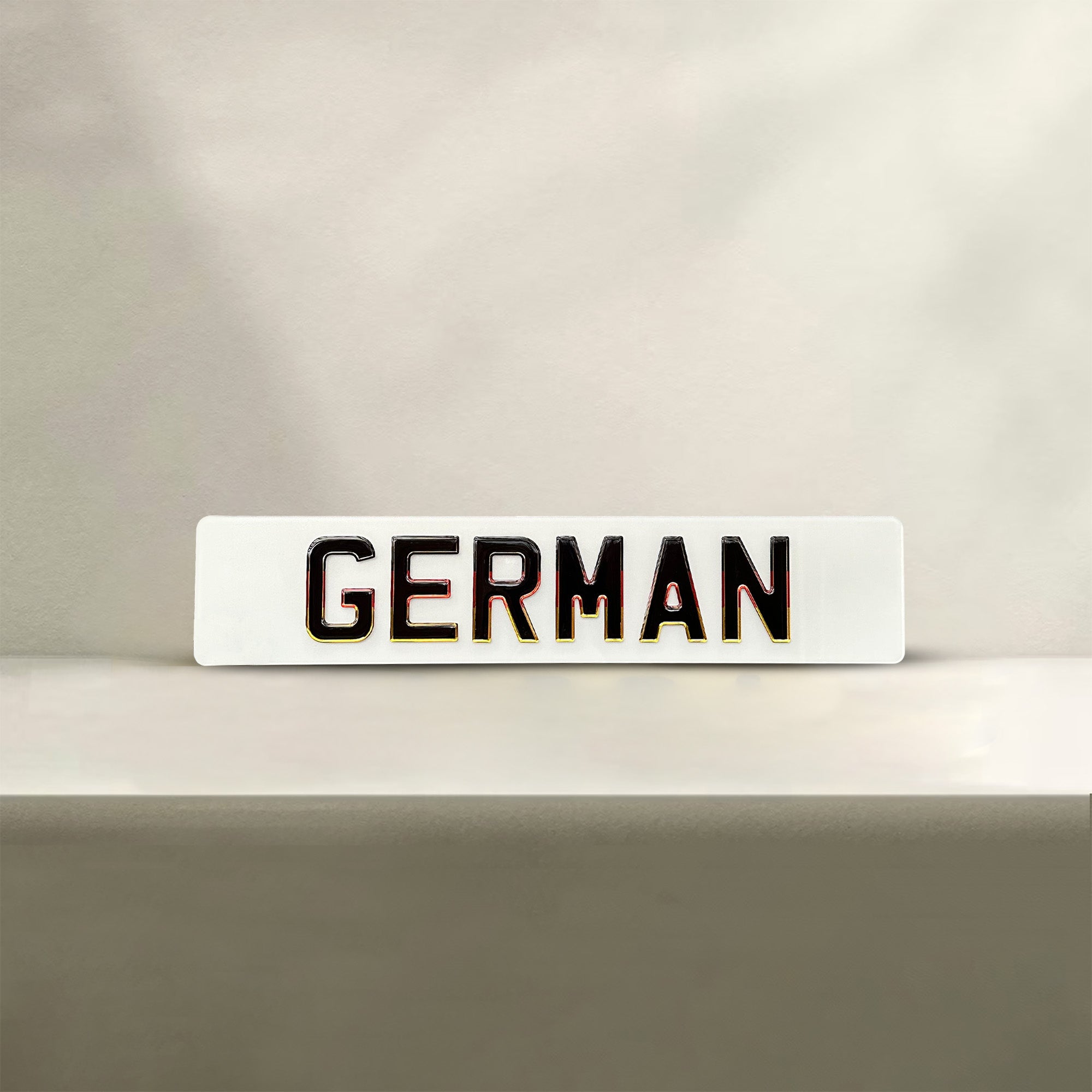 German Number Plate