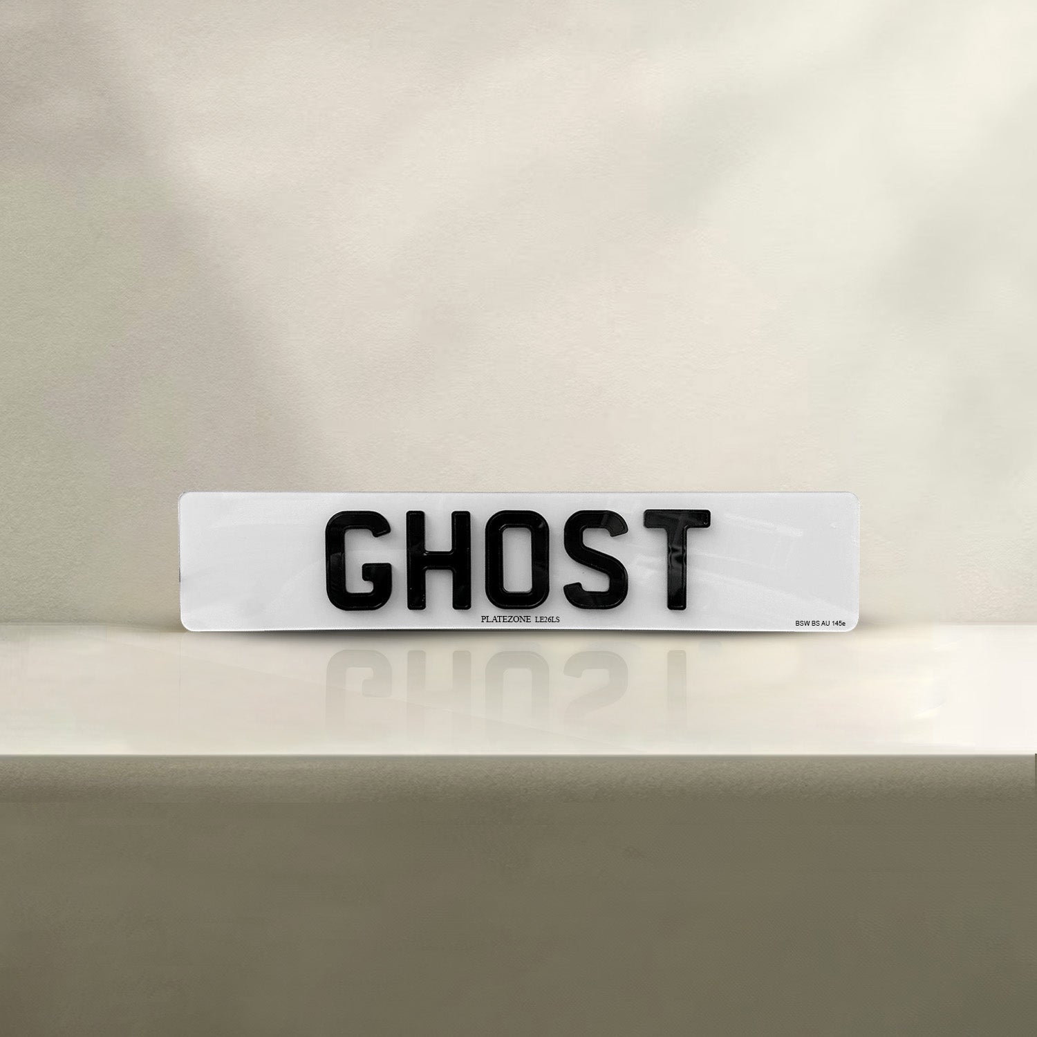4D Ghost Number Plate