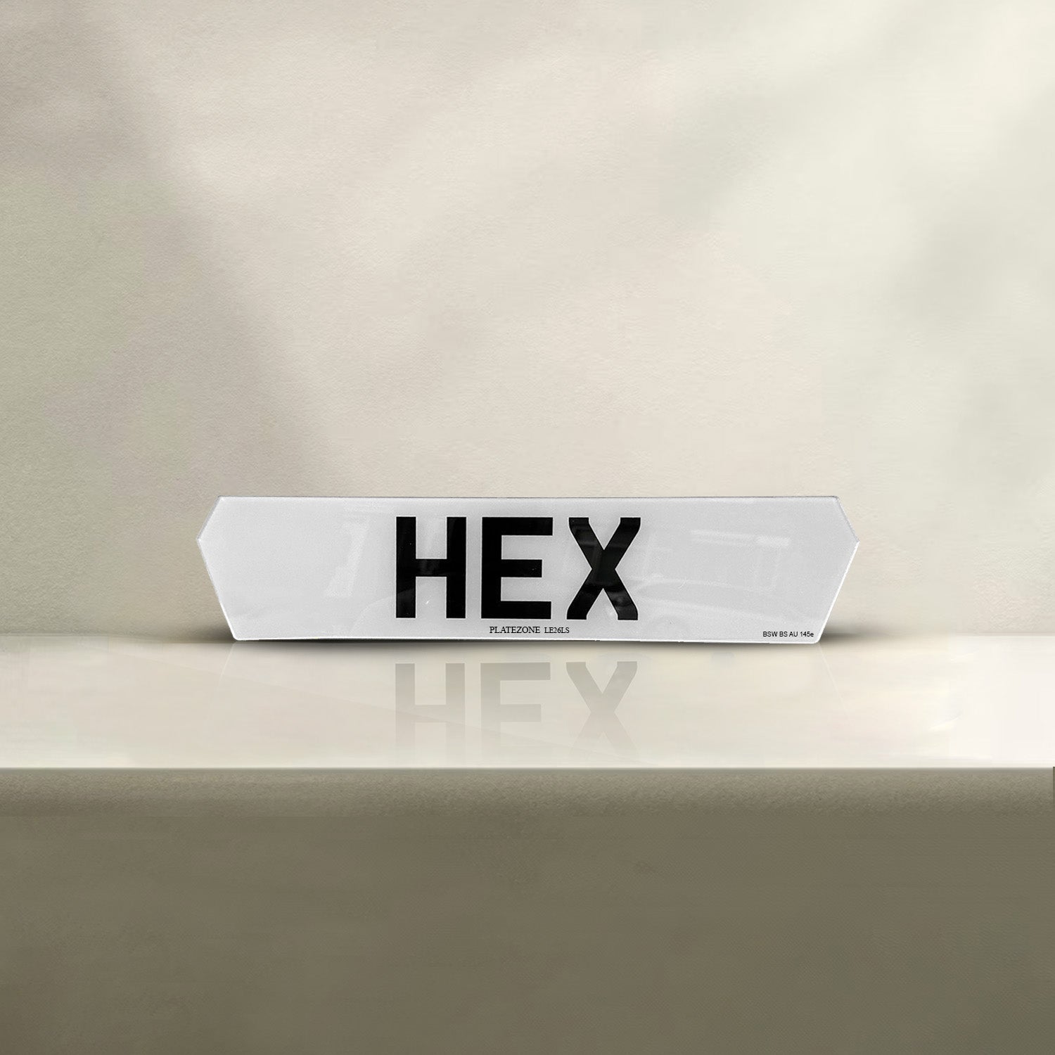 Hex Number Plate (Lambo)