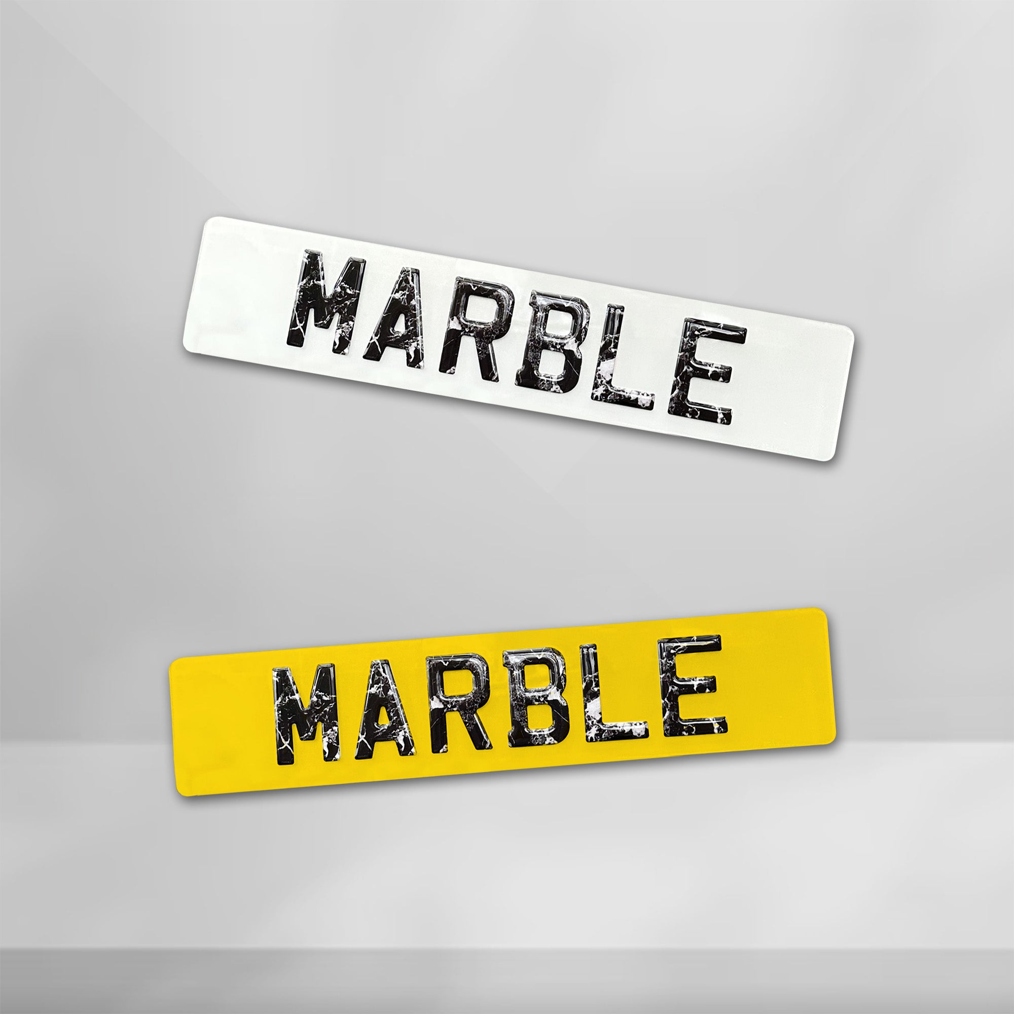 Marble Number Plate