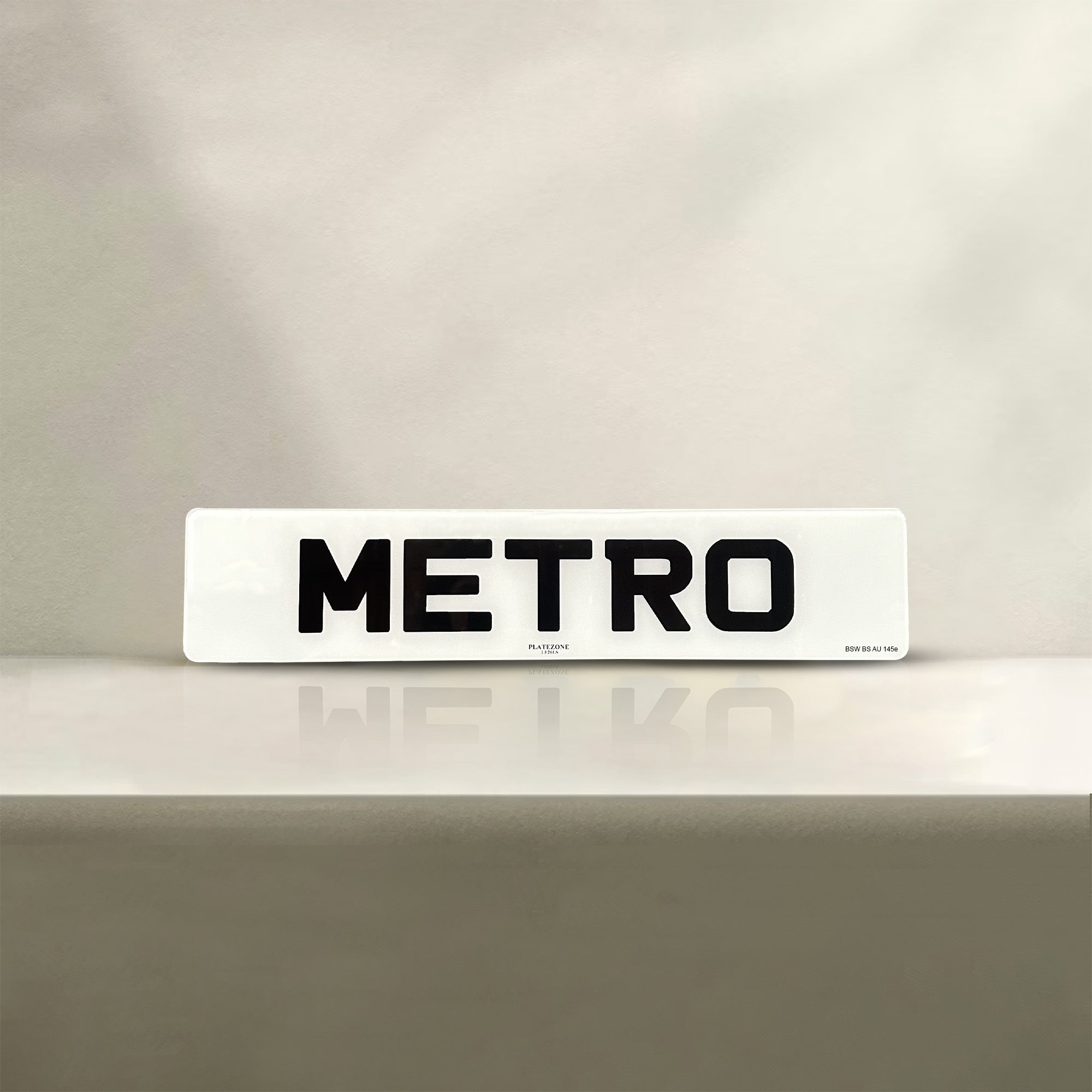 Metro Number Plate