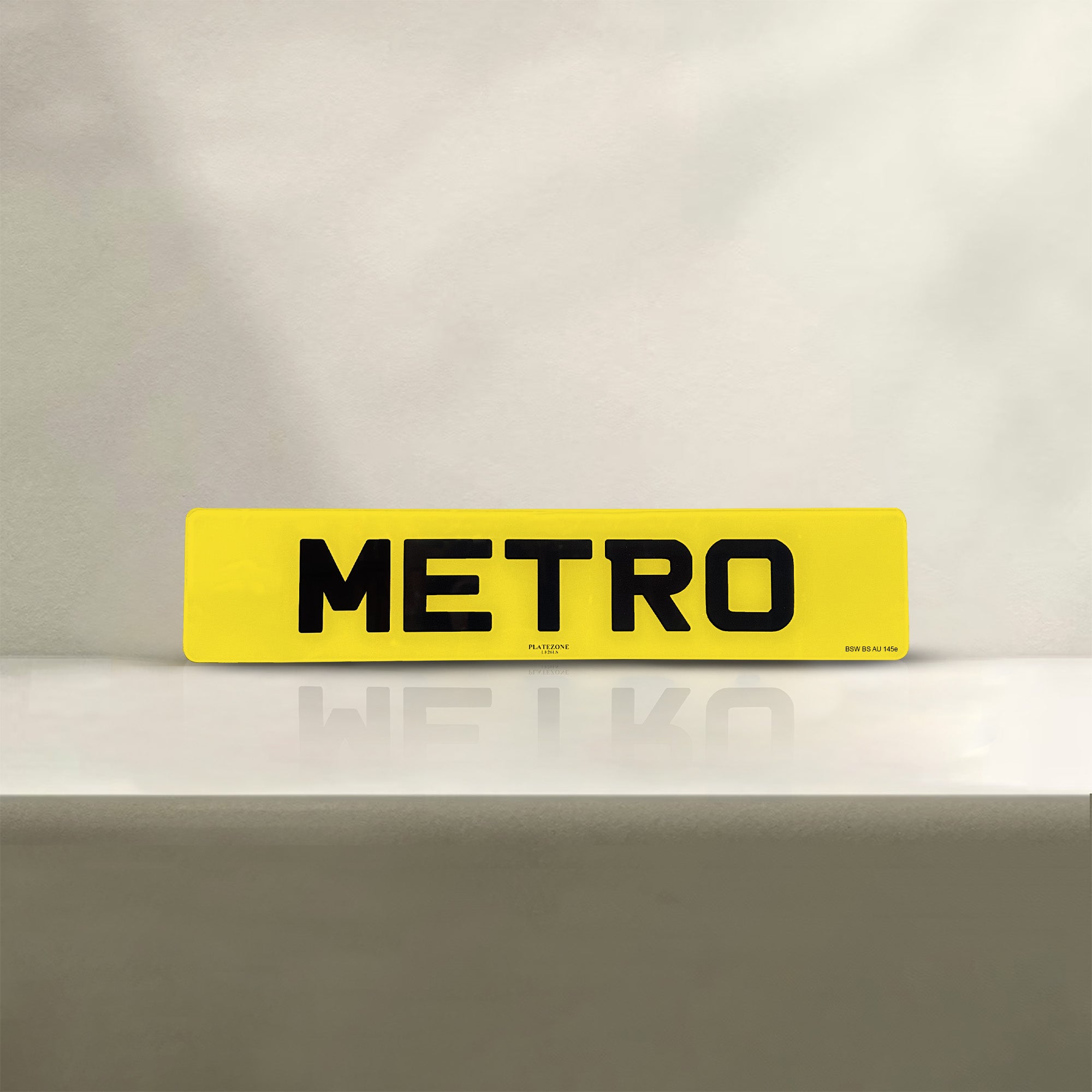 Metro Number Plate