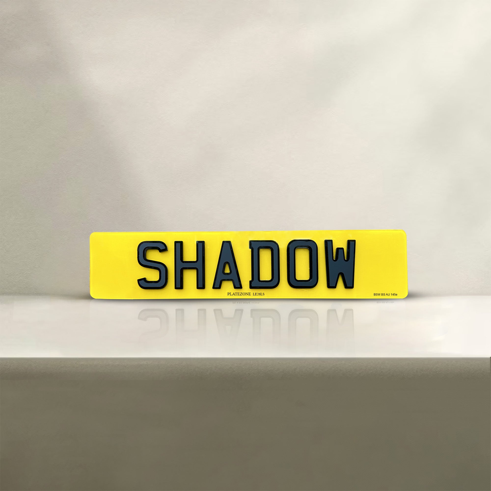 Shadow Number Plate