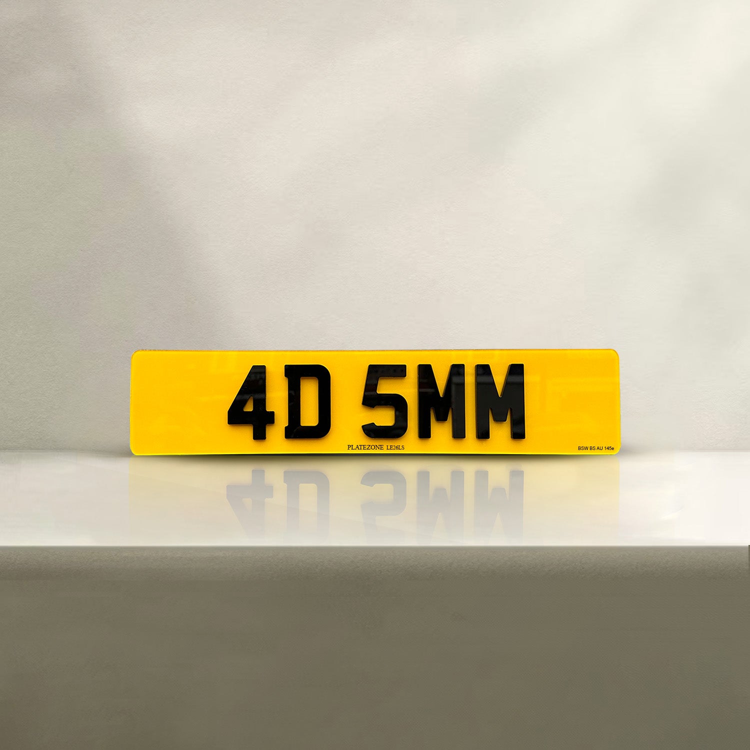 4D Laser Cut 5MM Number Plate